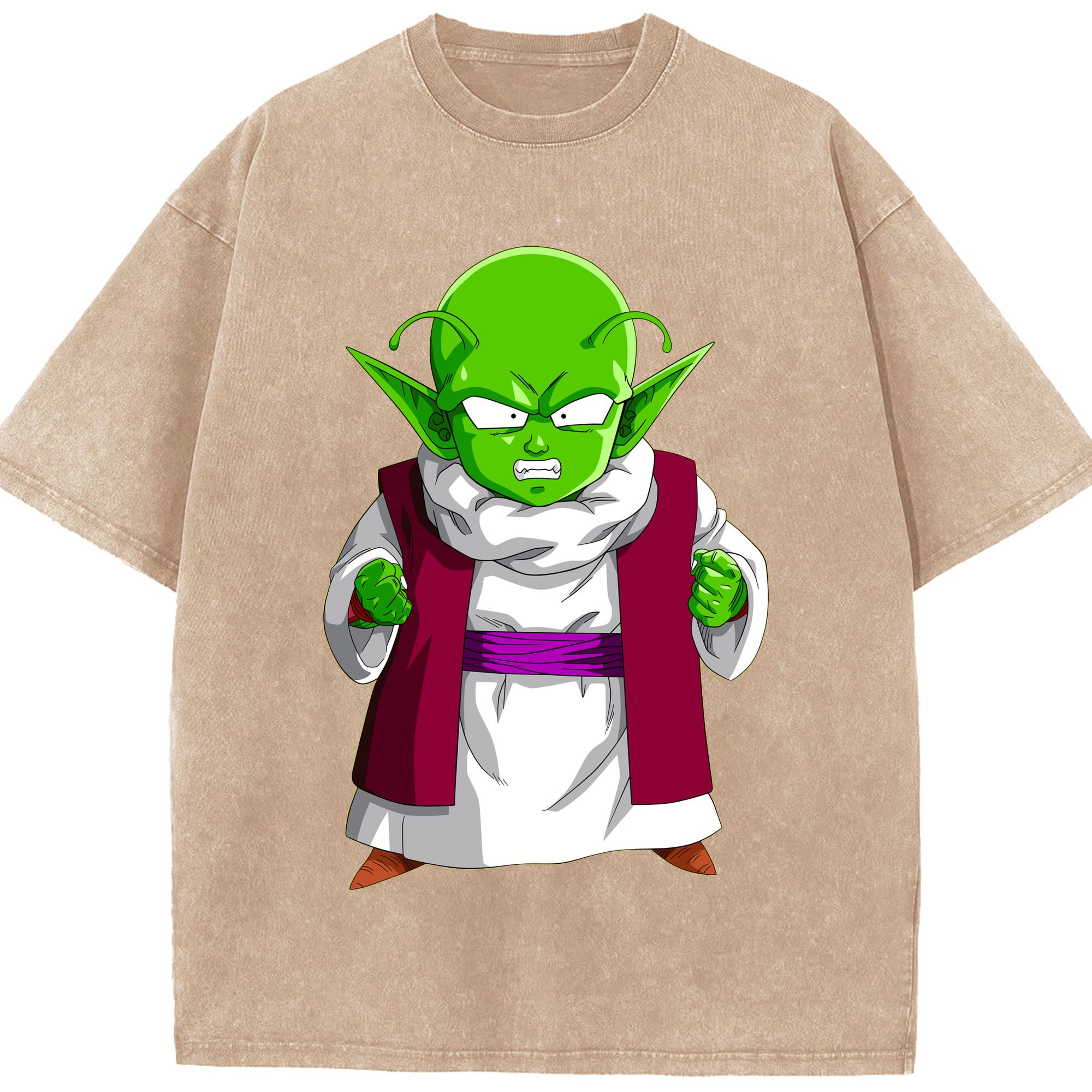 （画像用） ドラゴンボール ピッコロ DRAGON BALL Piccolo 綿100% ヴィンテージ風 半袖Tシャツ（フロントプリント）