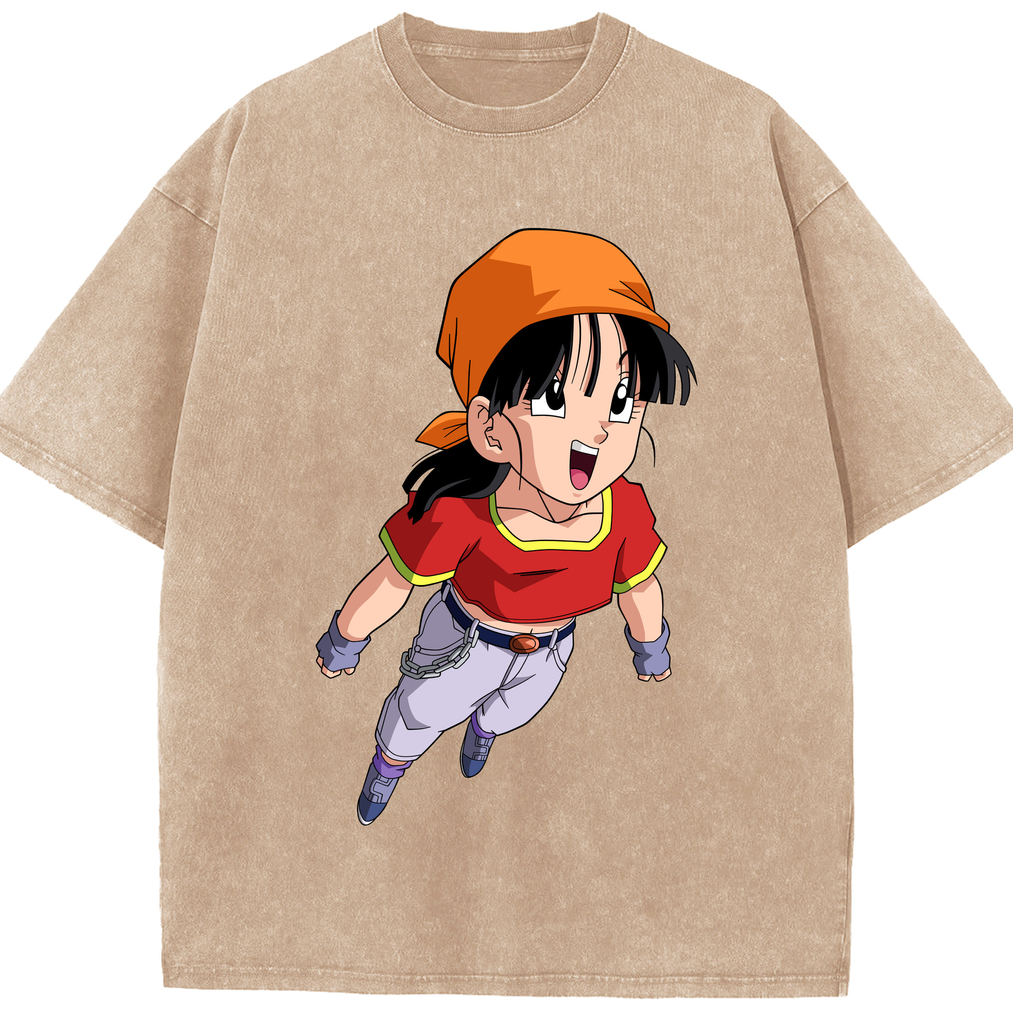 （画像用） ドラゴンボール パン DRAGON BALL Pan 綿100% ヴィンテージ風 半袖Tシャツ（フロントプリント）