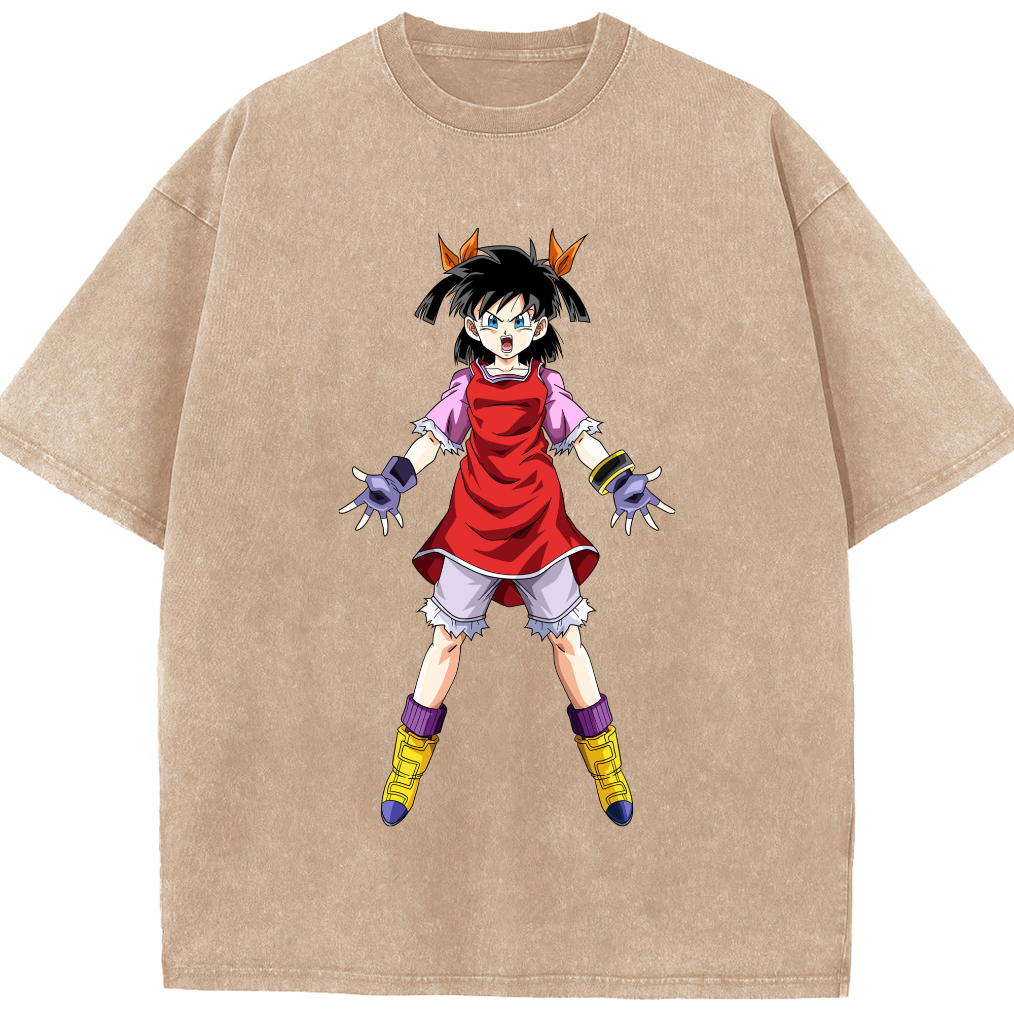 （画像用） ドラゴンボール パン DRAGON BALL Pan 綿100% ヴィンテージ風 半袖Tシャツ（フロントプリント）