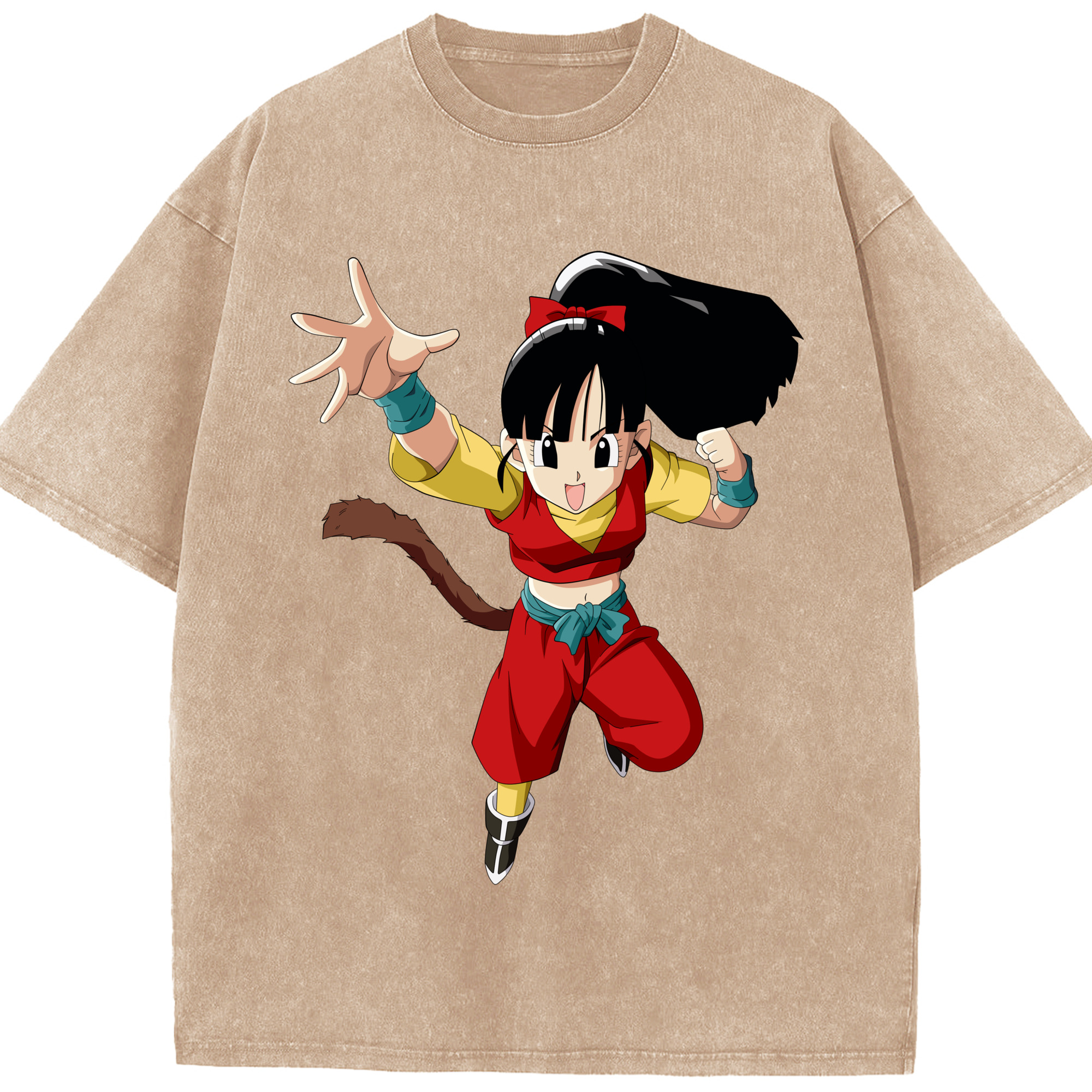 （画像用） ドラゴンボール パン DRAGON BALL Pan 綿100% ヴィンテージ風 半袖Tシャツ（フロントプリント）