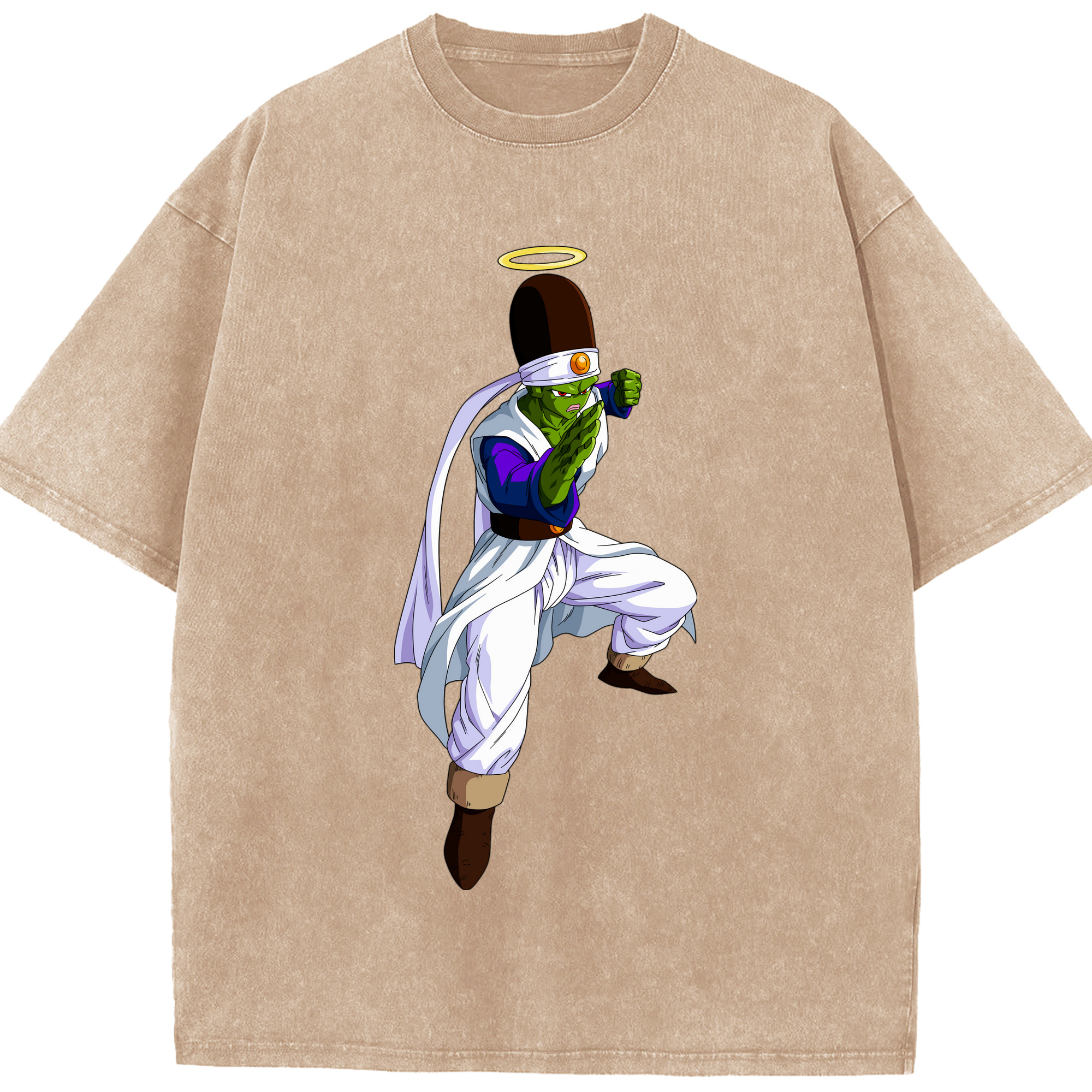 （画像用） ドラゴンボール パイクーハン DRAGON BALL Pikkon 綿100% ヴィンテージ風 半袖Tシャツ（フロントプリント）