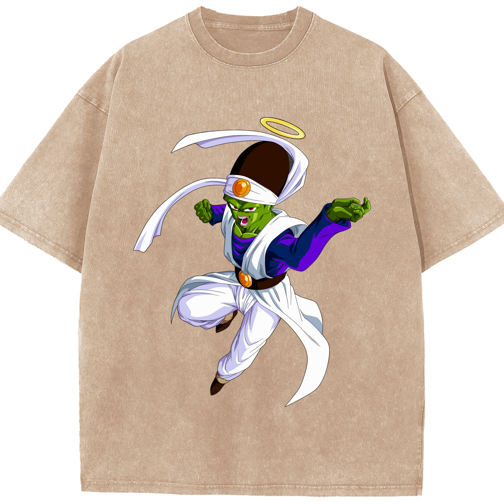 （画像用） ドラゴンボール パイクーハン DRAGON BALL Pikkon 綿100% ヴィンテージ風 半袖Tシャツ（フロントプリント）