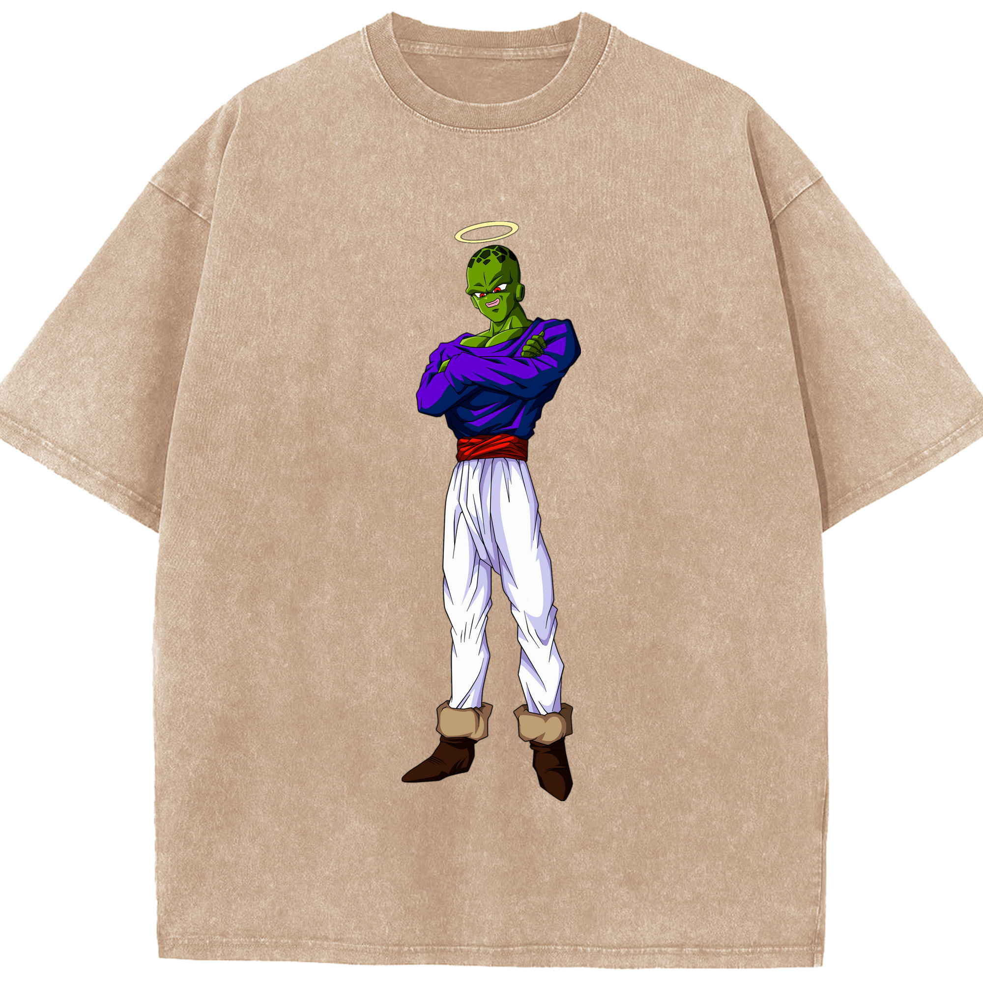 （画像用） ドラゴンボール パイクーハン DRAGON BALL Pikkon 綿100% ヴィンテージ風 半袖Tシャツ（フロントプリント）