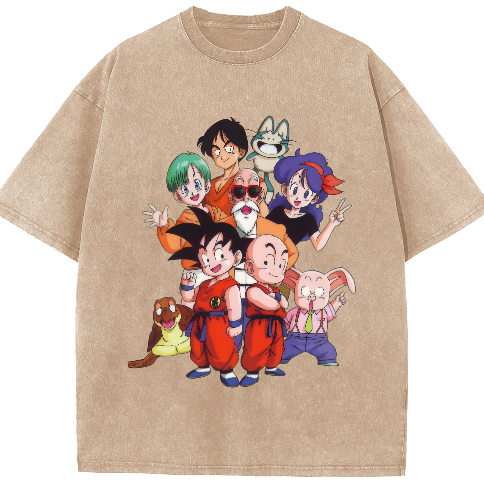 （画像用） ドラゴンボール DRAGON BALL 綿100% ヴィンテージ風 半袖Tシャツ（フロントプリント）