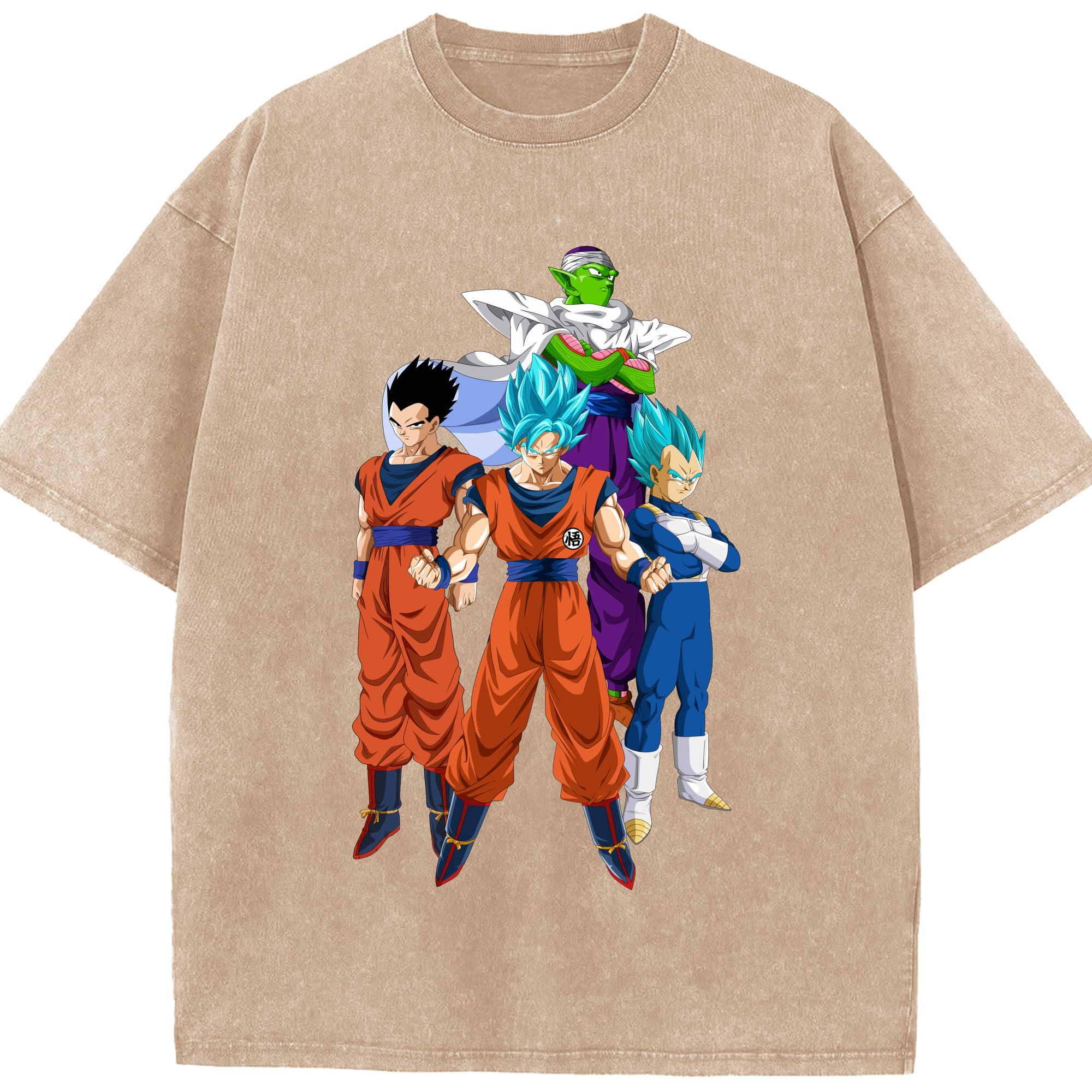 （画像用） ドラゴンボール DRAGON BALL 綿100% ヴィンテージ風 半袖Tシャツ（フロントプリント）