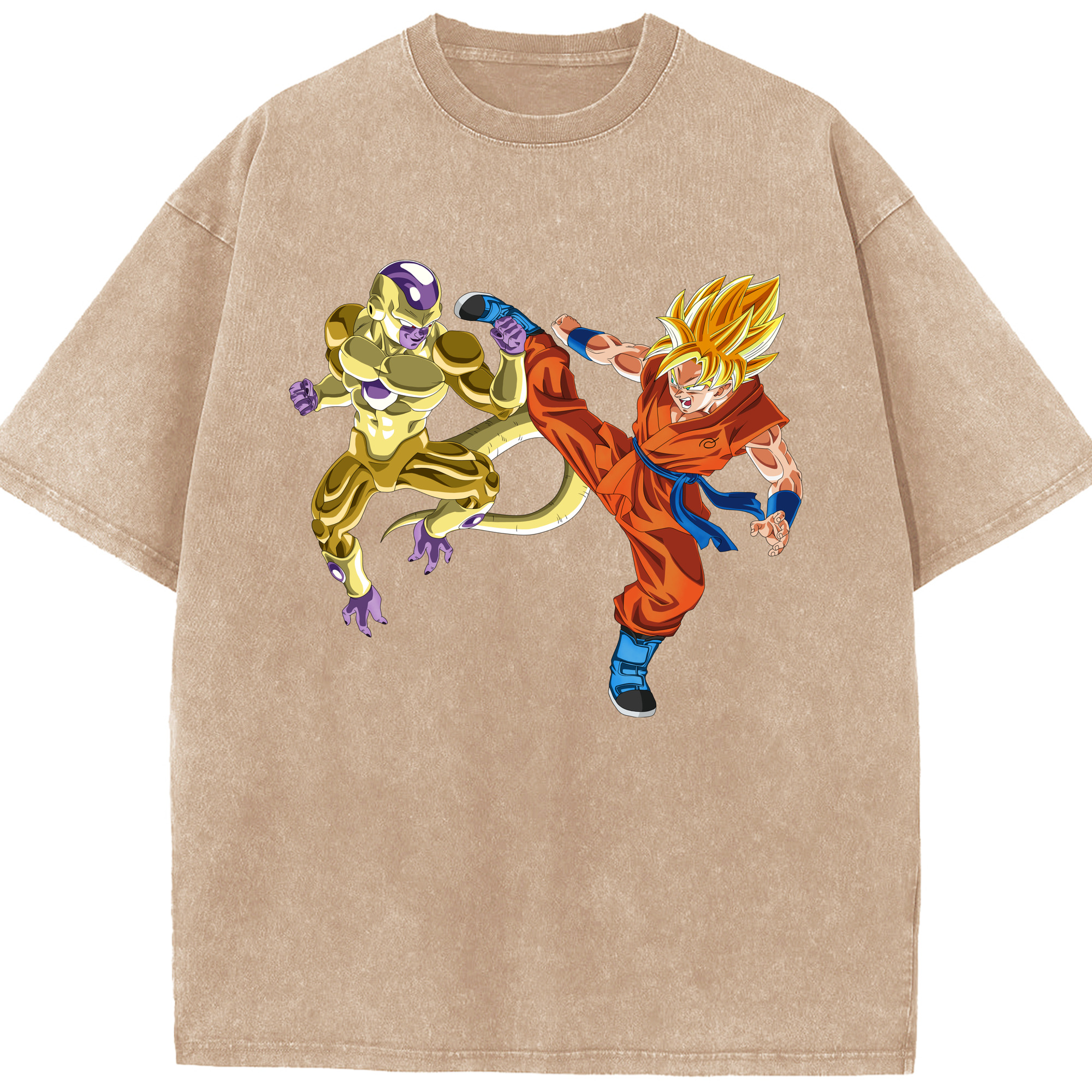 （画像用） ドラゴンボール DRAGON BALL 綿100% ヴィンテージ風 半袖Tシャツ（フロントプリント）