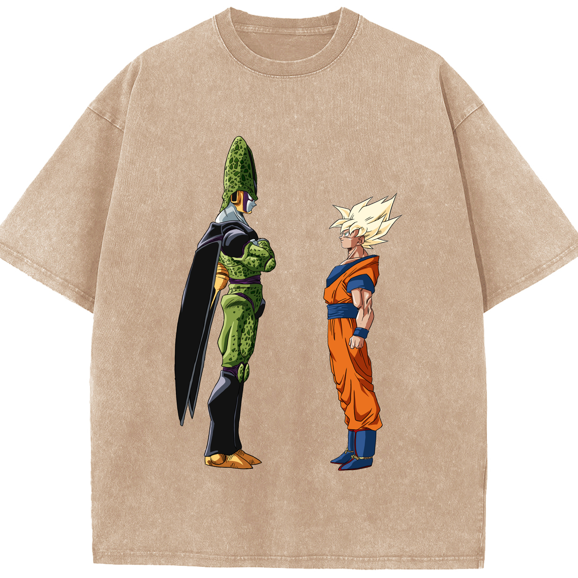 （画像用） ドラゴンボール DRAGON BALL 綿100% ヴィンテージ風 半袖Tシャツ（フロントプリント）
