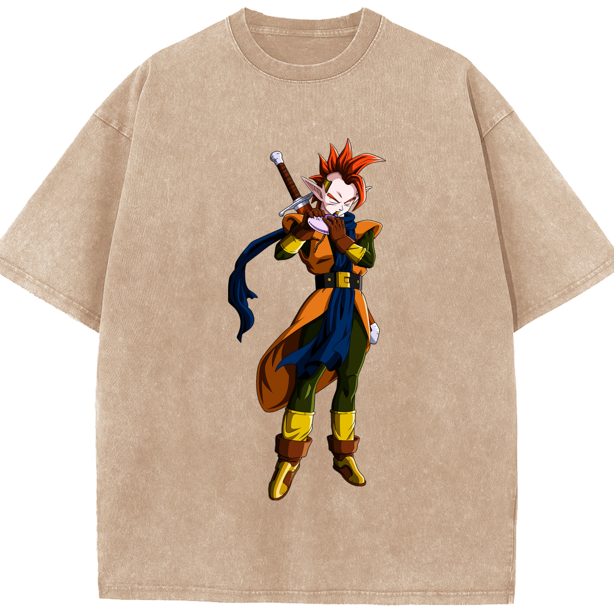 （画像用） ドラゴンボール DRAGON BALL 綿100% ヴィンテージ風 半袖Tシャツ（フロントプリント）