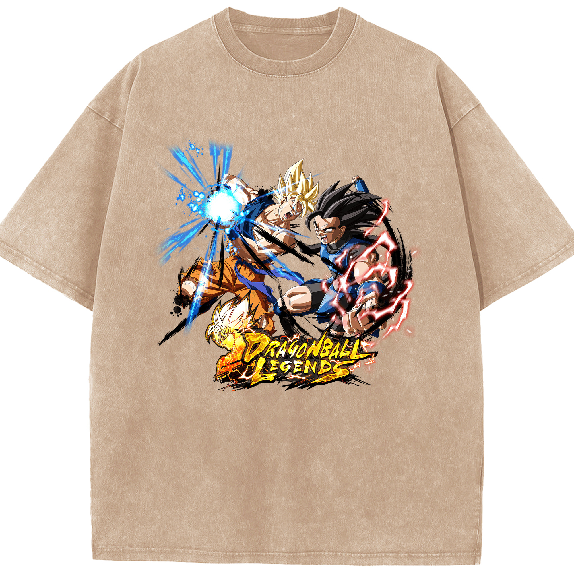 （画像用） ドラゴンボール DRAGON BALL 綿100% ヴィンテージ風 半袖Tシャツ（フロントプリント）