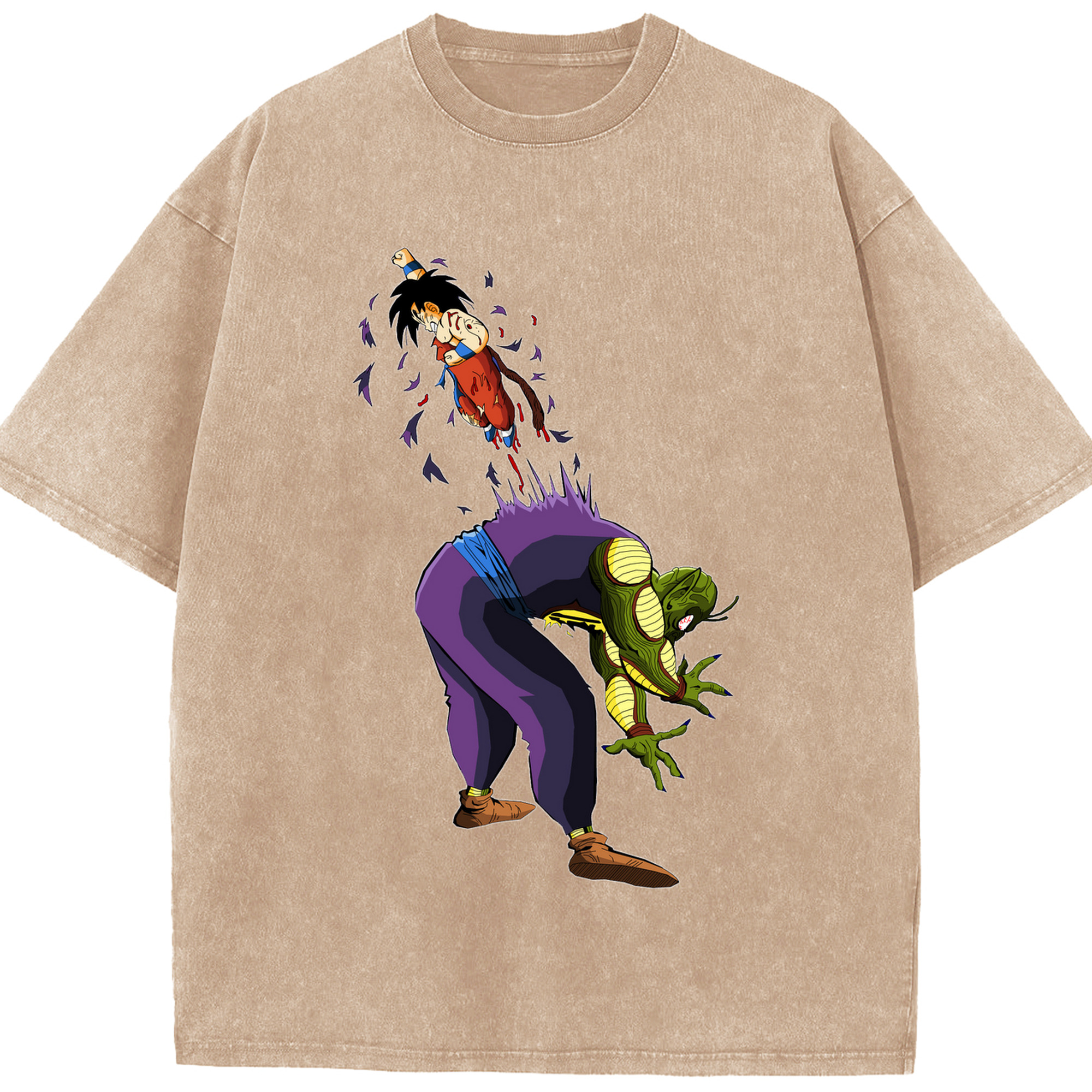 （画像用） ドラゴンボール DRAGON BALL 綿100% ヴィンテージ風 半袖Tシャツ（フロントプリント）