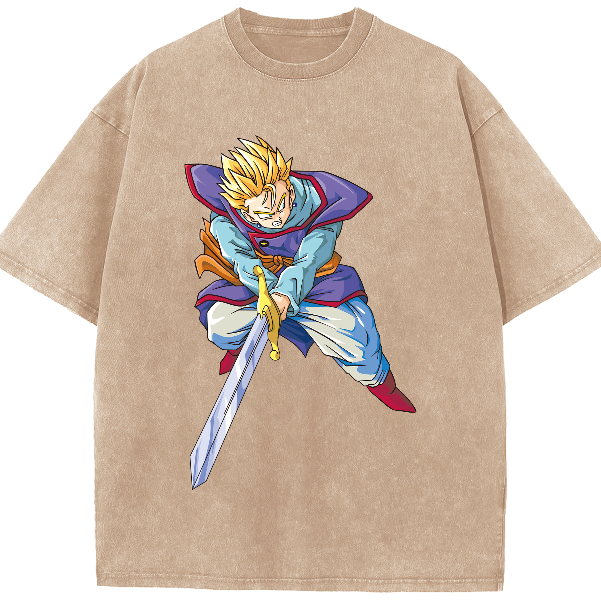 （画像用） ドラゴンボール DRAGON BALL 綿100% ヴィンテージ風 半袖Tシャツ（フロントプリント）