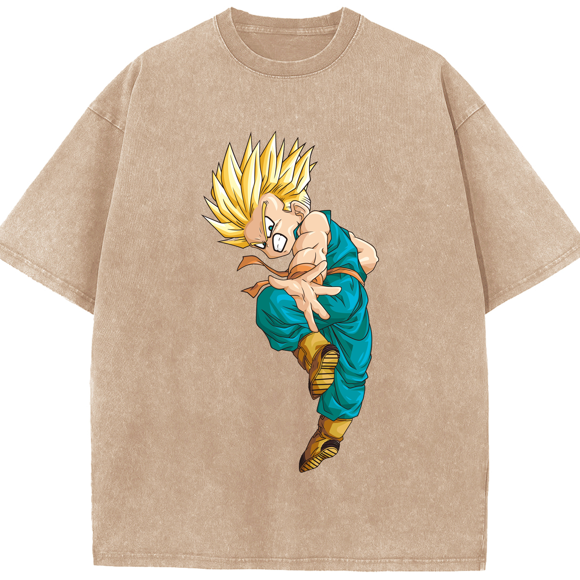 （画像用） ドラゴンボール DRAGON BALL 綿100% ヴィンテージ風 半袖Tシャツ（フロントプリント）