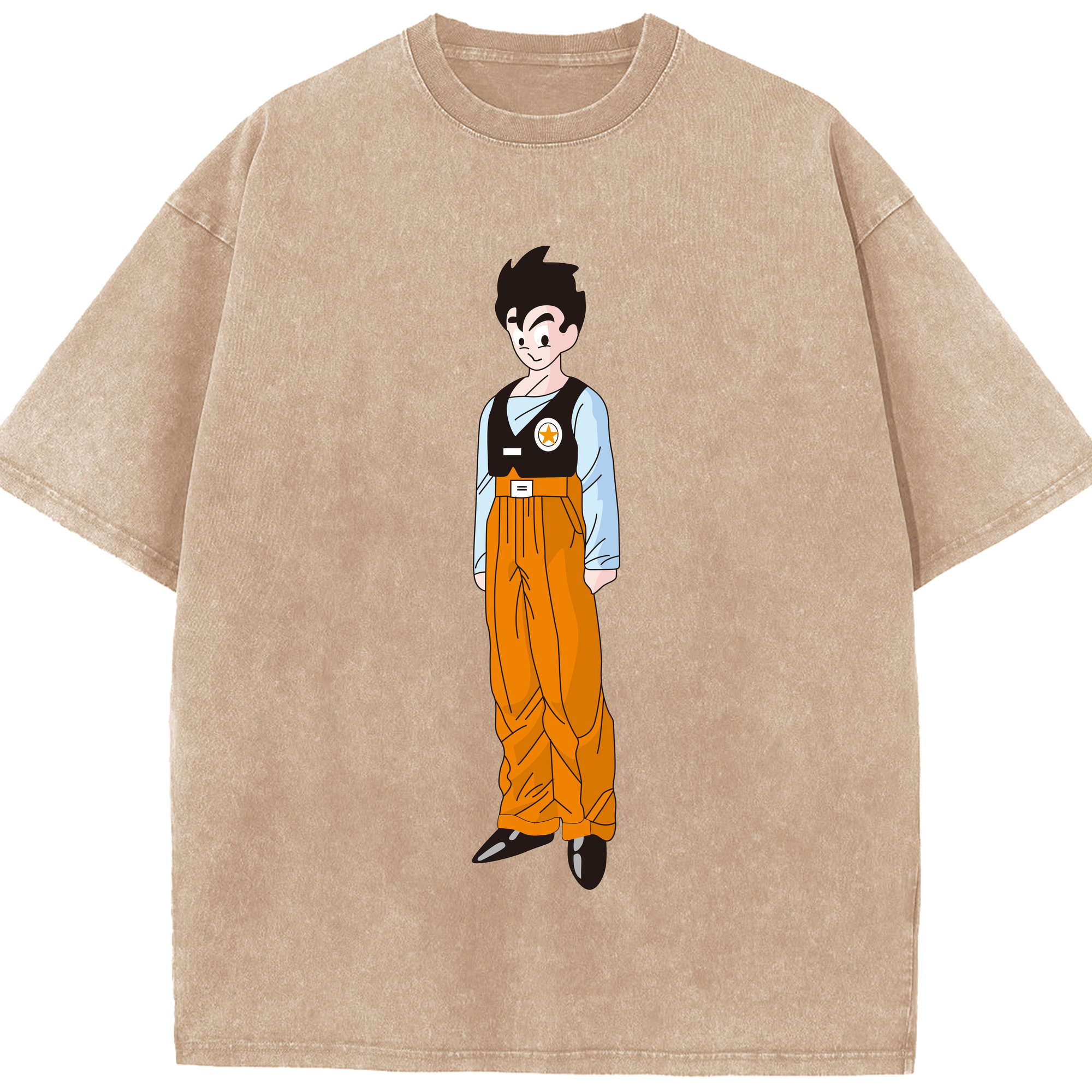 （画像用） ドラゴンボール DRAGON BALL 綿100% ヴィンテージ風 半袖Tシャツ（フロントプリント）