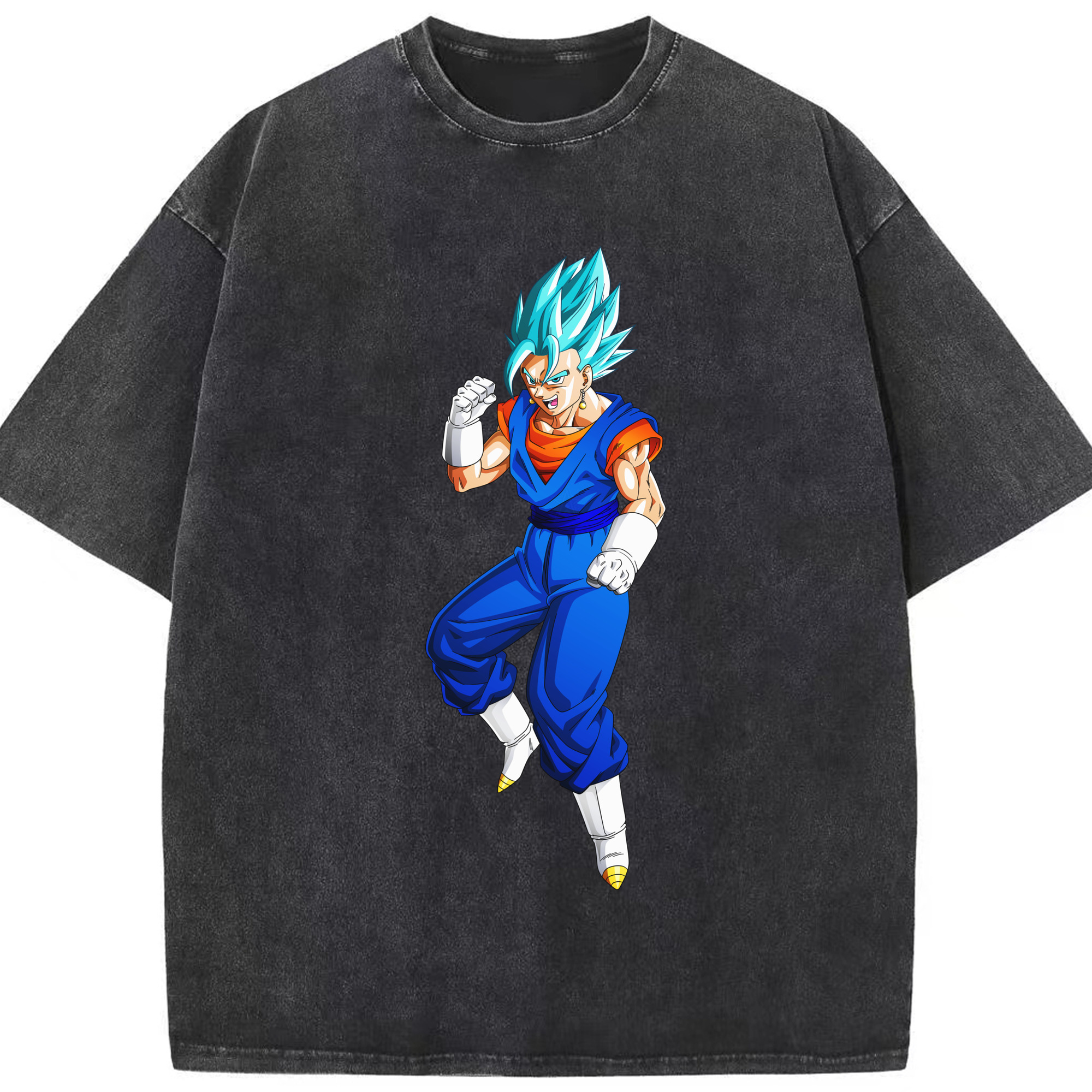 （画像用） ドラゴンボール ベジット DRAGON BALL Vegetto 綿100% ヴィンテージ風 半袖Tシャツ（フロントプリント）