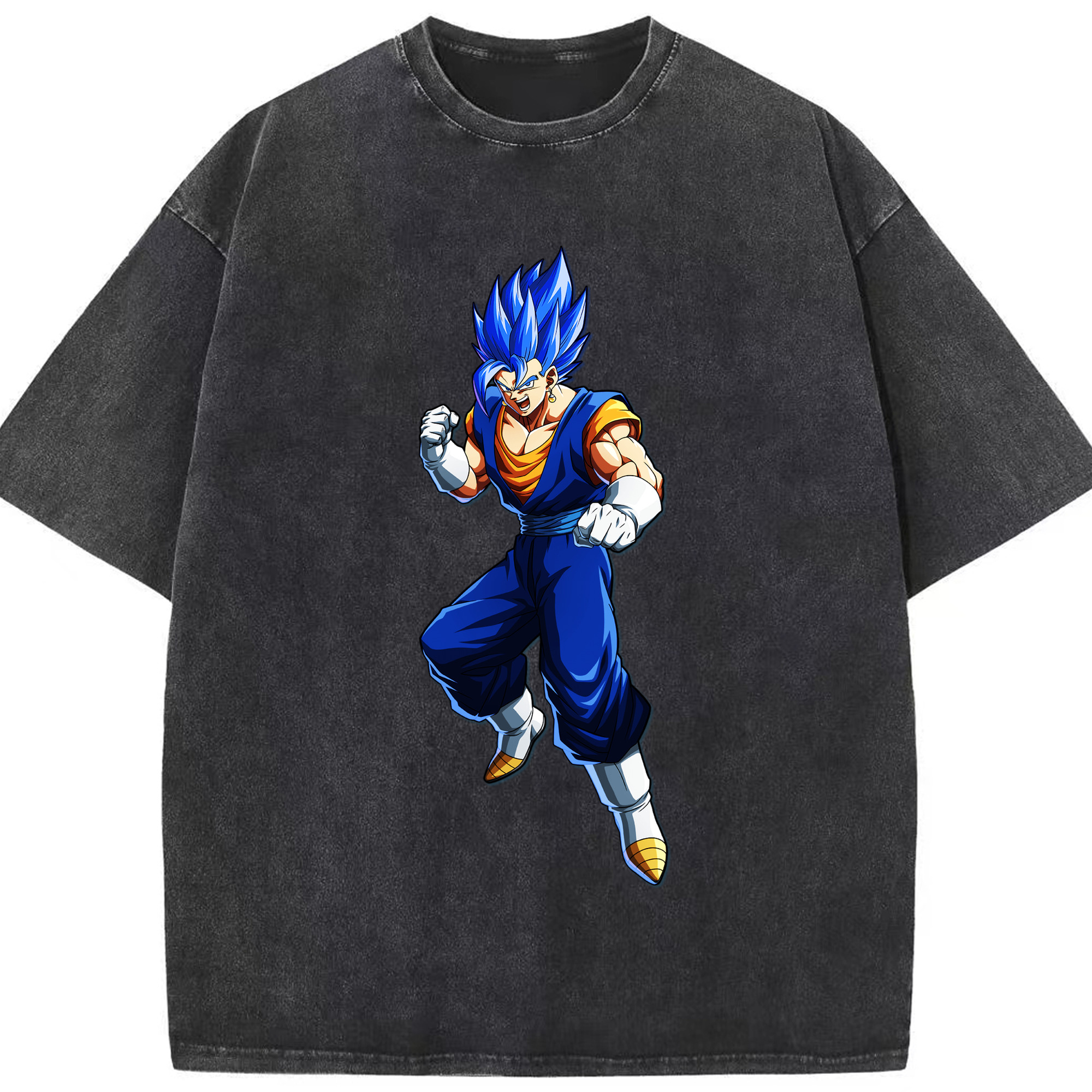 （画像用） ドラゴンボール ベジット DRAGON BALL Vegetto 綿100% ヴィンテージ風 半袖Tシャツ（フロントプリント）