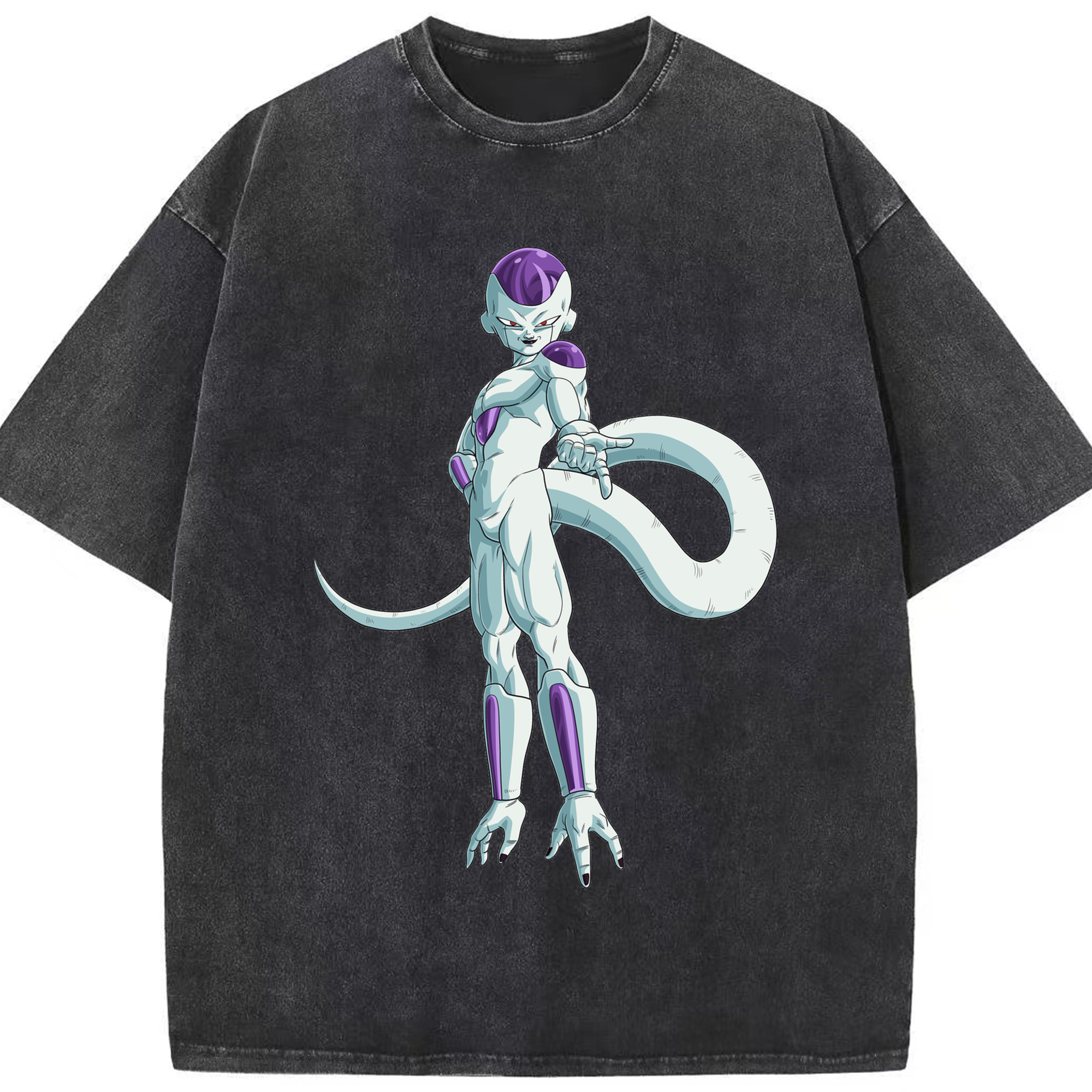（画像用） ドラゴンボール フリーザ DRAGON BALL Frieza 綿100% ヴィンテージ風 半袖Tシャツ（フロントプリント）