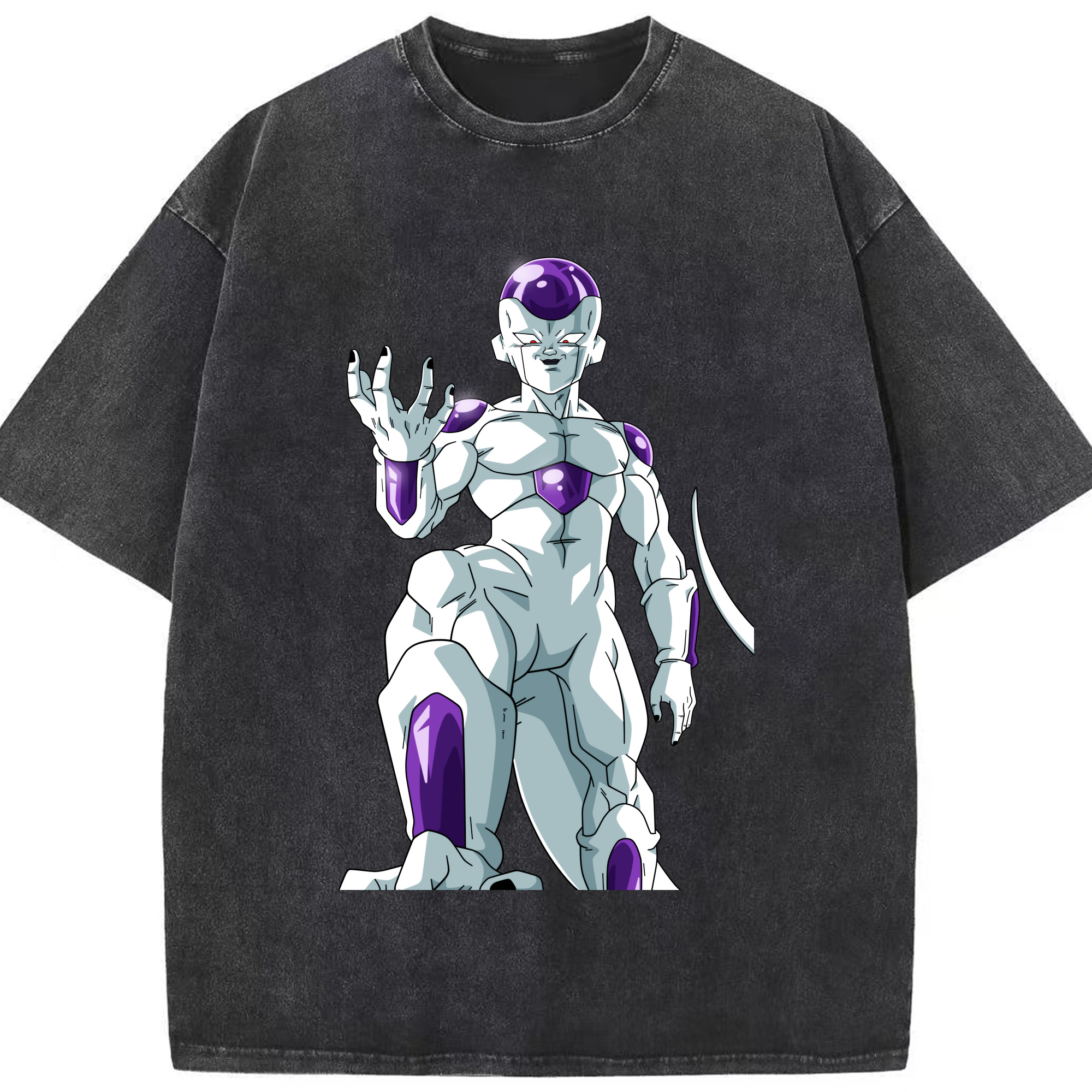 （画像用） ドラゴンボール フリーザ DRAGON BALL Frieza 綿100% ヴィンテージ風 半袖Tシャツ（フロントプリント）