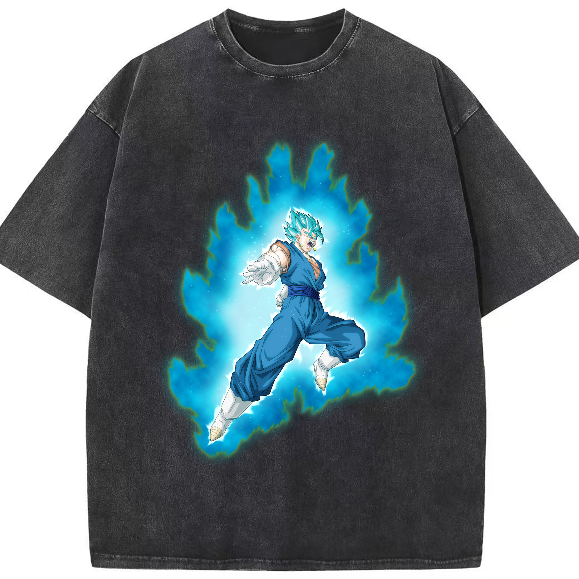 （画像用） ドラゴンボール ベジット DRAGON BALL Vegetto 綿100% ヴィンテージ風 半袖Tシャツ（フロントプリント）