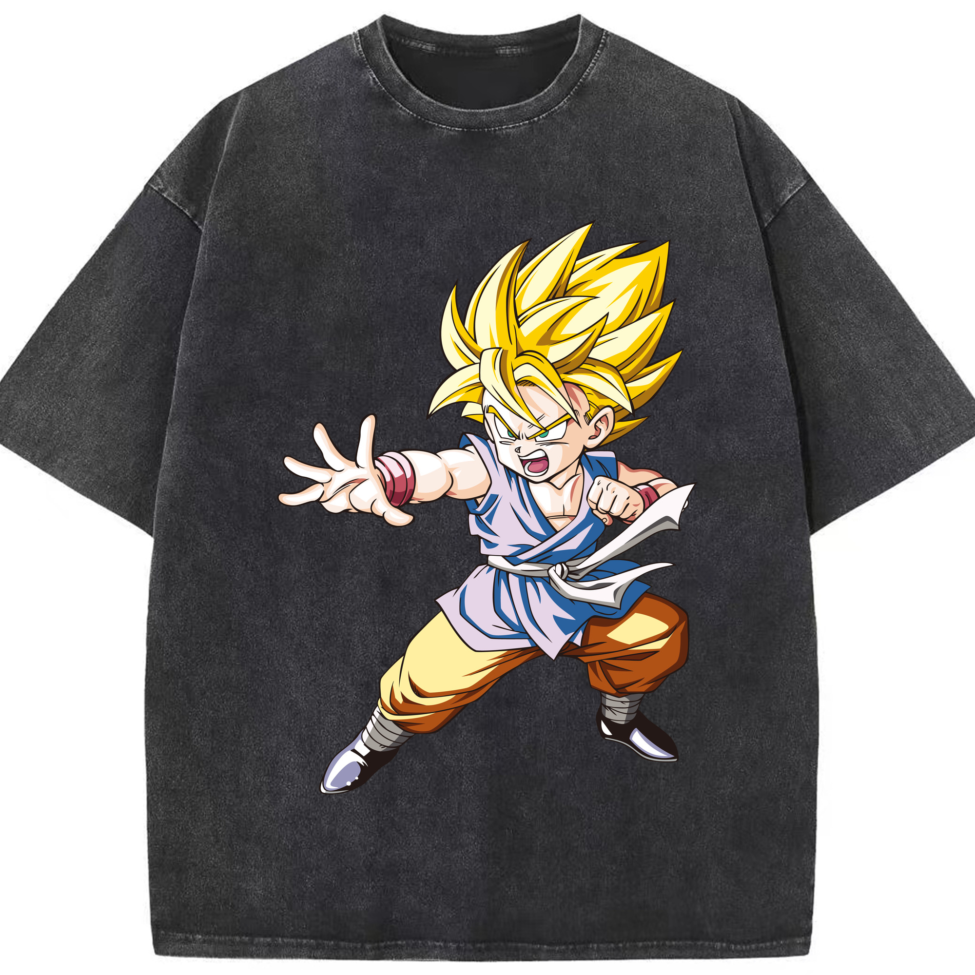 （画像用） ドラゴンボール ベジット DRAGON BALL Vegetto 綿100% ヴィンテージ風 半袖Tシャツ（フロントプリント）