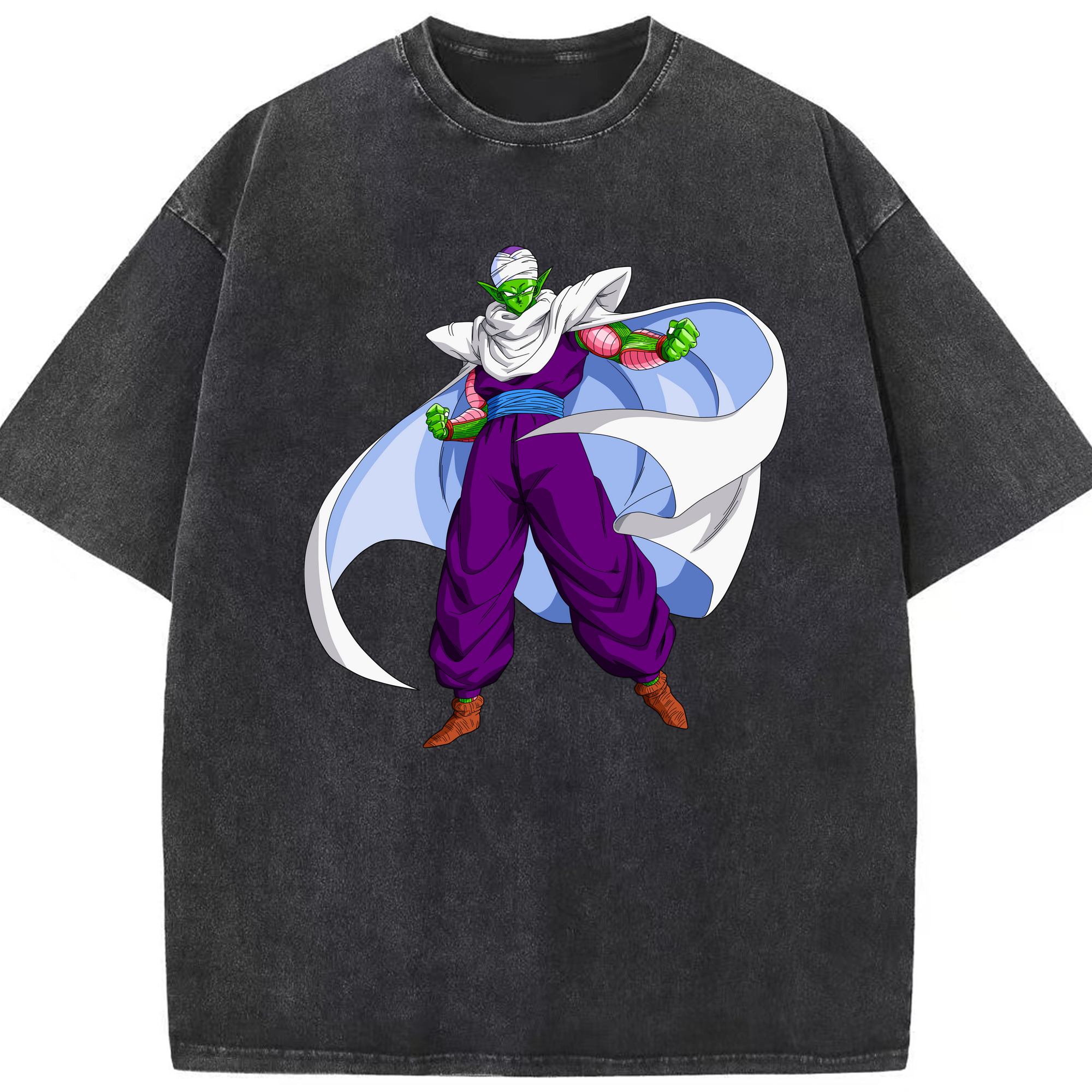 （画像用） ドラゴンボール ピッコロ DRAGON BALL Piccolo 綿100% ヴィンテージ風 半袖Tシャツ（フロントプリント）