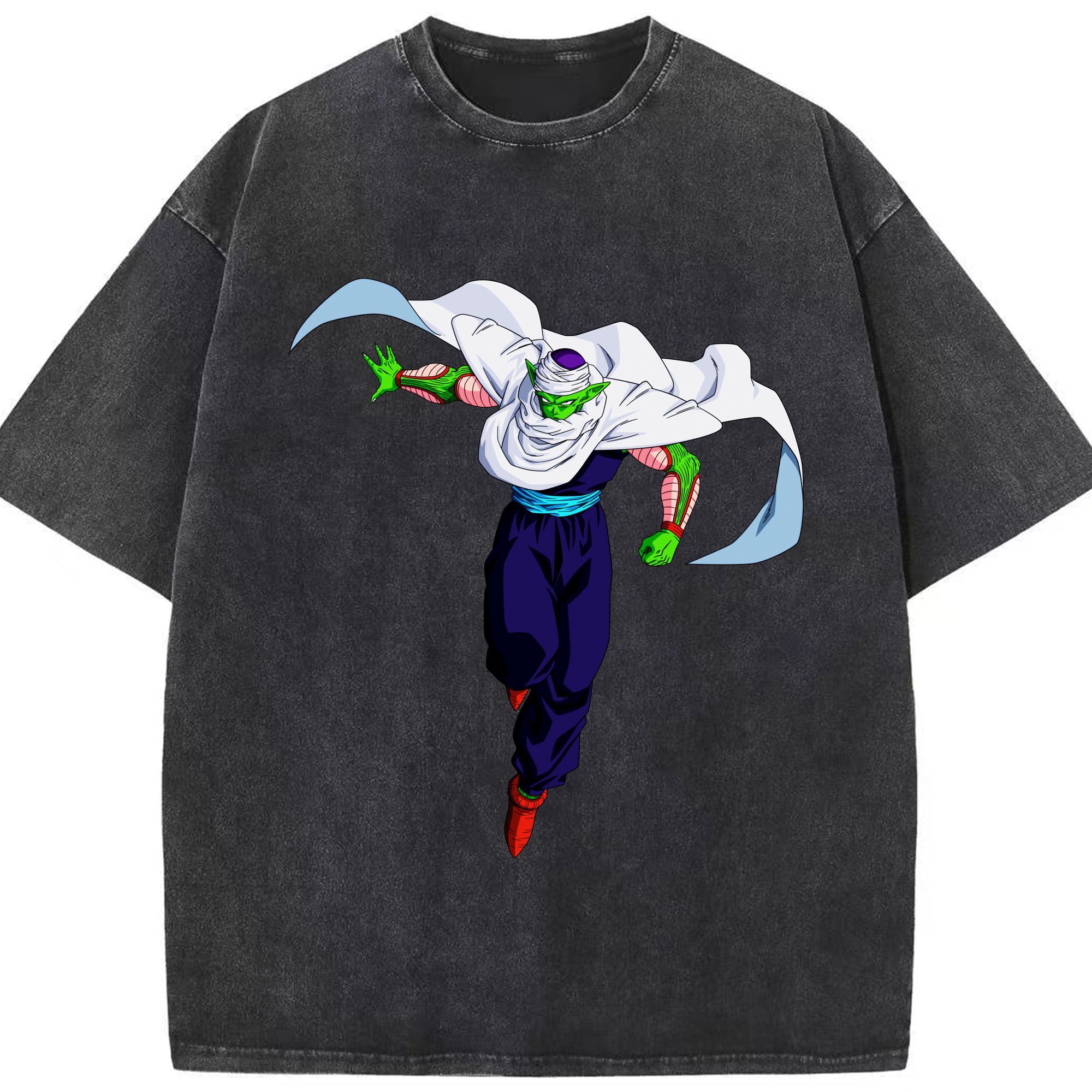 （画像用） ドラゴンボール ピッコロ DRAGON BALL Piccolo 綿100% ヴィンテージ風 半袖Tシャツ（フロントプリント）