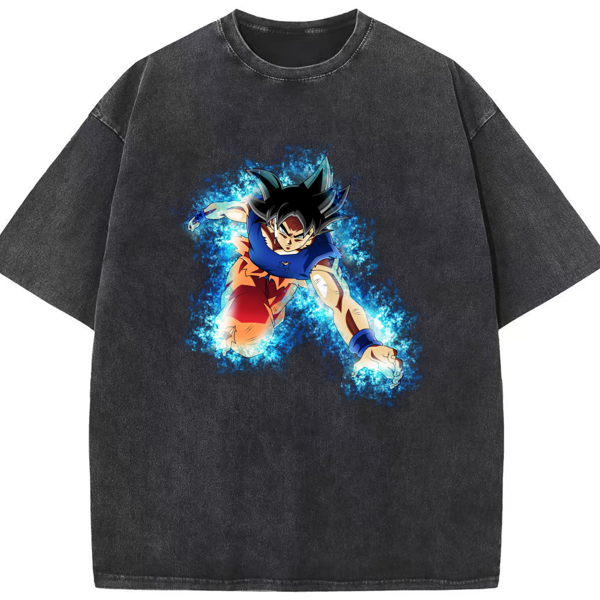 （画像用） ドラゴンボール 孫悟空（そん ごくう）Son Goku カカロット DRAGON BALL Kakarotto 綿100% ヴィンテージ風 半袖Tシャツ（フロントプリント）