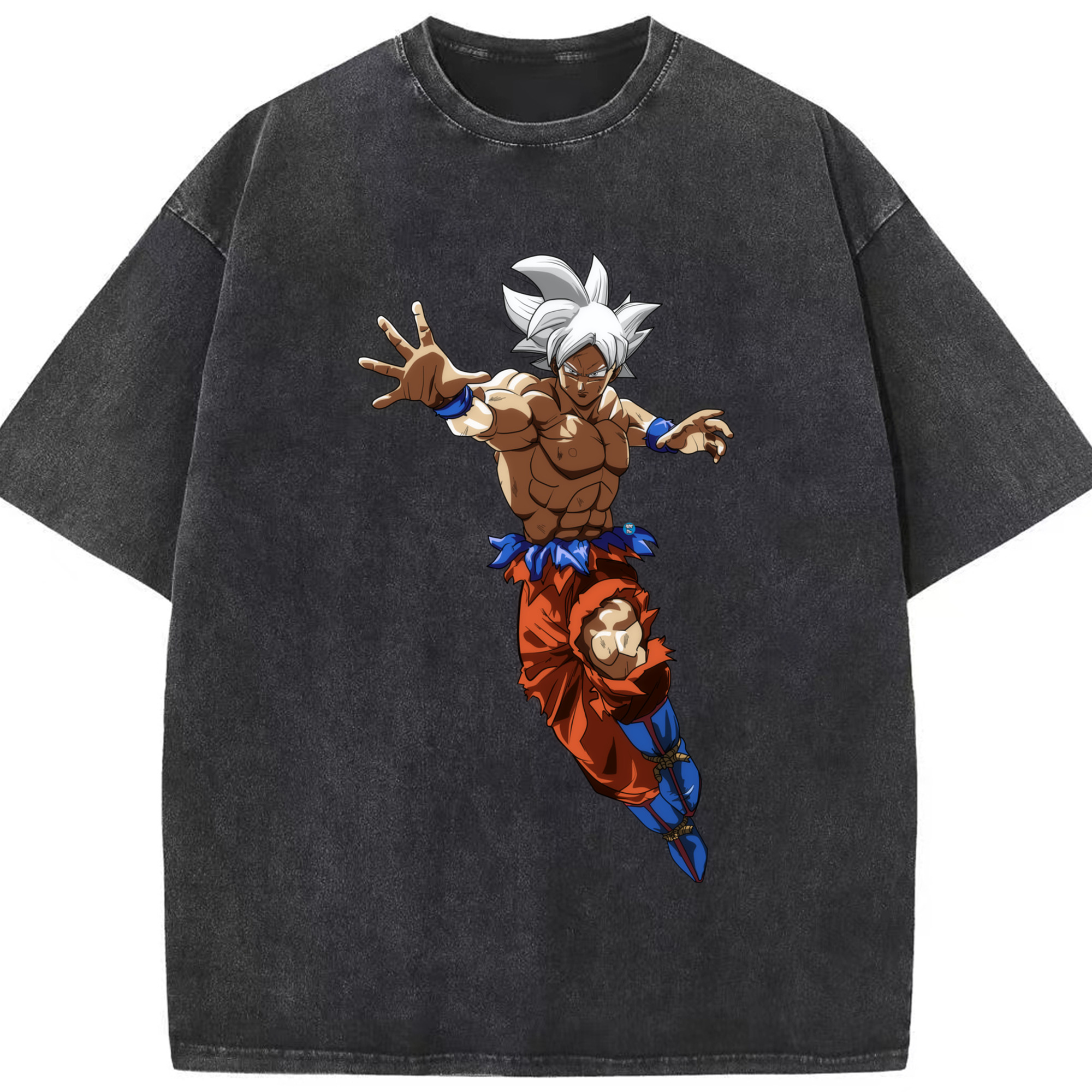 （画像用） ドラゴンボール 孫悟空（そん ごくう）Son Goku カカロット DRAGON BALL Kakarotto 綿100% ヴィンテージ風 半袖Tシャツ（フロントプリント）