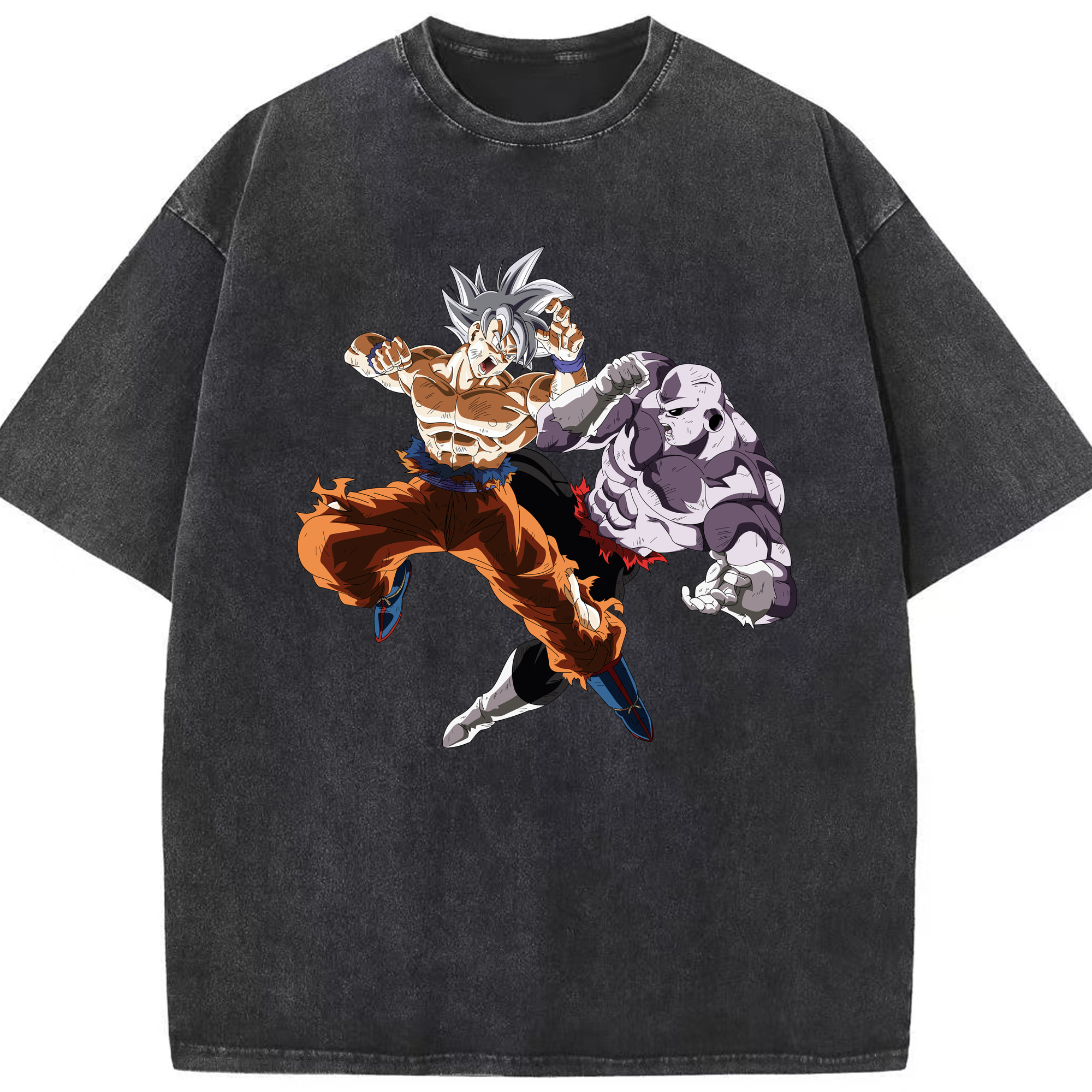 （画像用） ドラゴンボール 孫悟空（そん ごくう）Son Goku カカロット DRAGON BALL Kakarotto 綿100% ヴィンテージ風 半袖Tシャツ（フロントプリント）