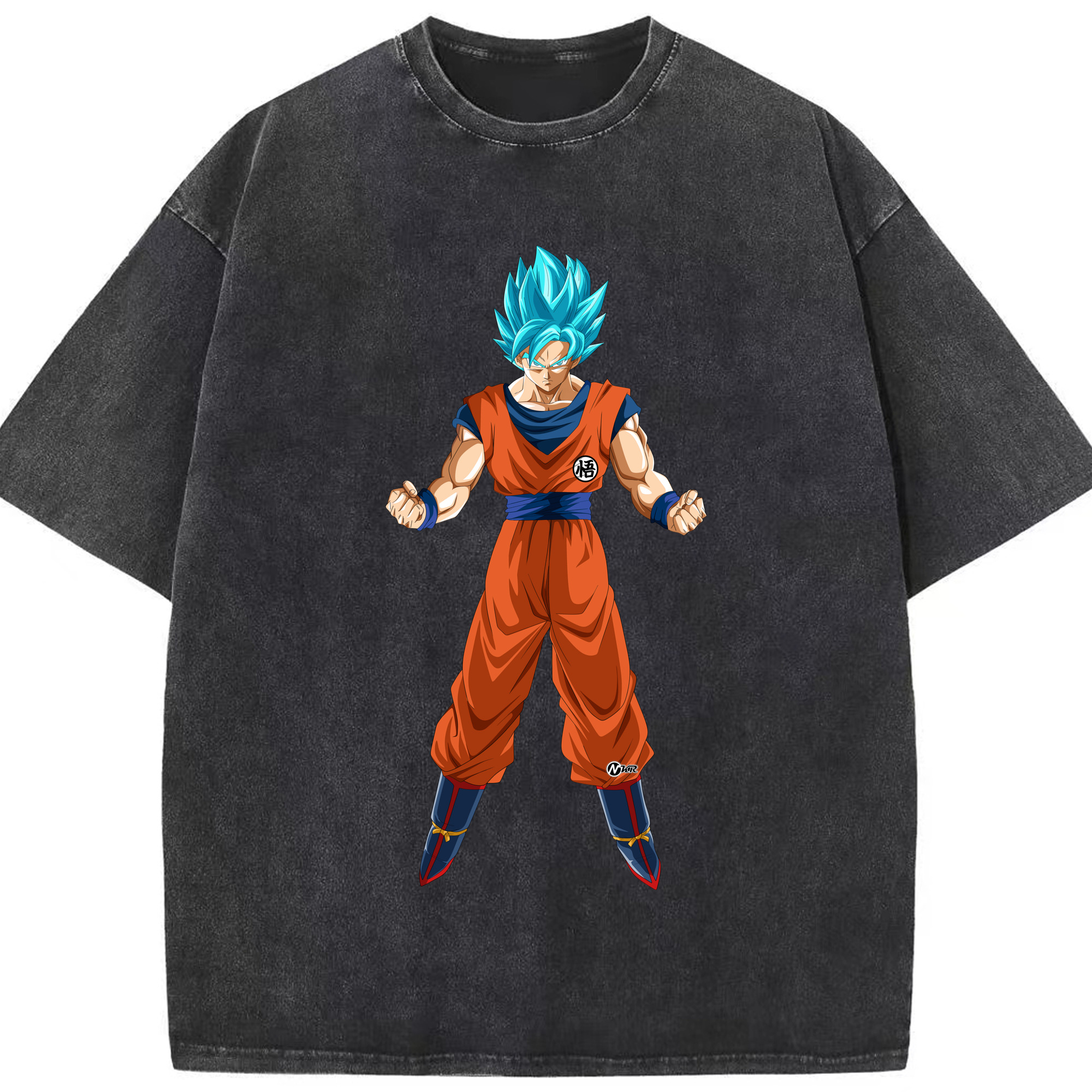 （画像用） ドラゴンボール 孫悟空（そん ごくう）Son Goku カカロット DRAGON BALL Kakarotto 綿100% ヴィンテージ風 半袖Tシャツ（フロントプリント）