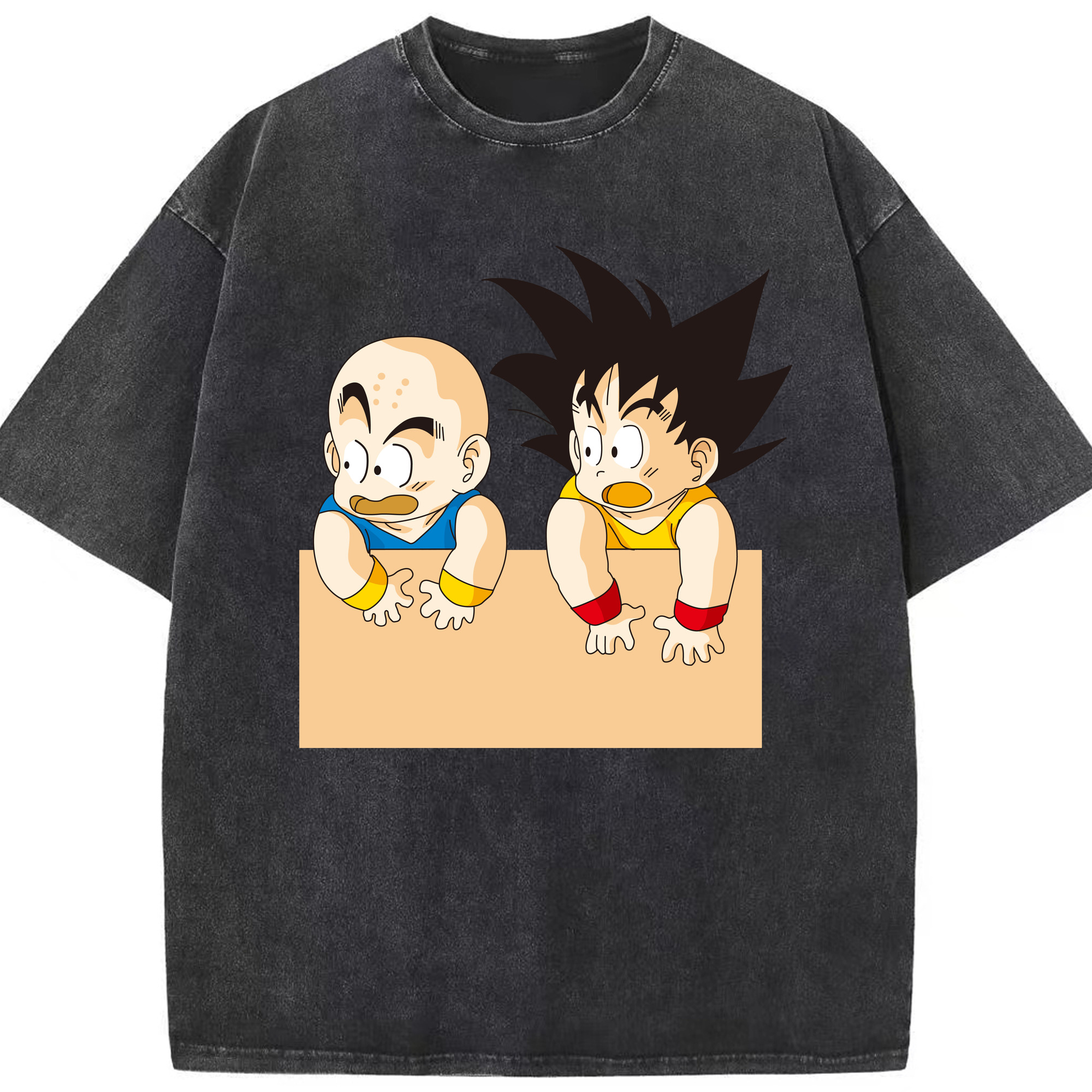 （画像用） ドラゴンボール 孫悟空（そん ごくう）Son Goku カカロット DRAGON BALL Kakarotto 綿100% ヴィンテージ風 半袖Tシャツ（フロントプリント）