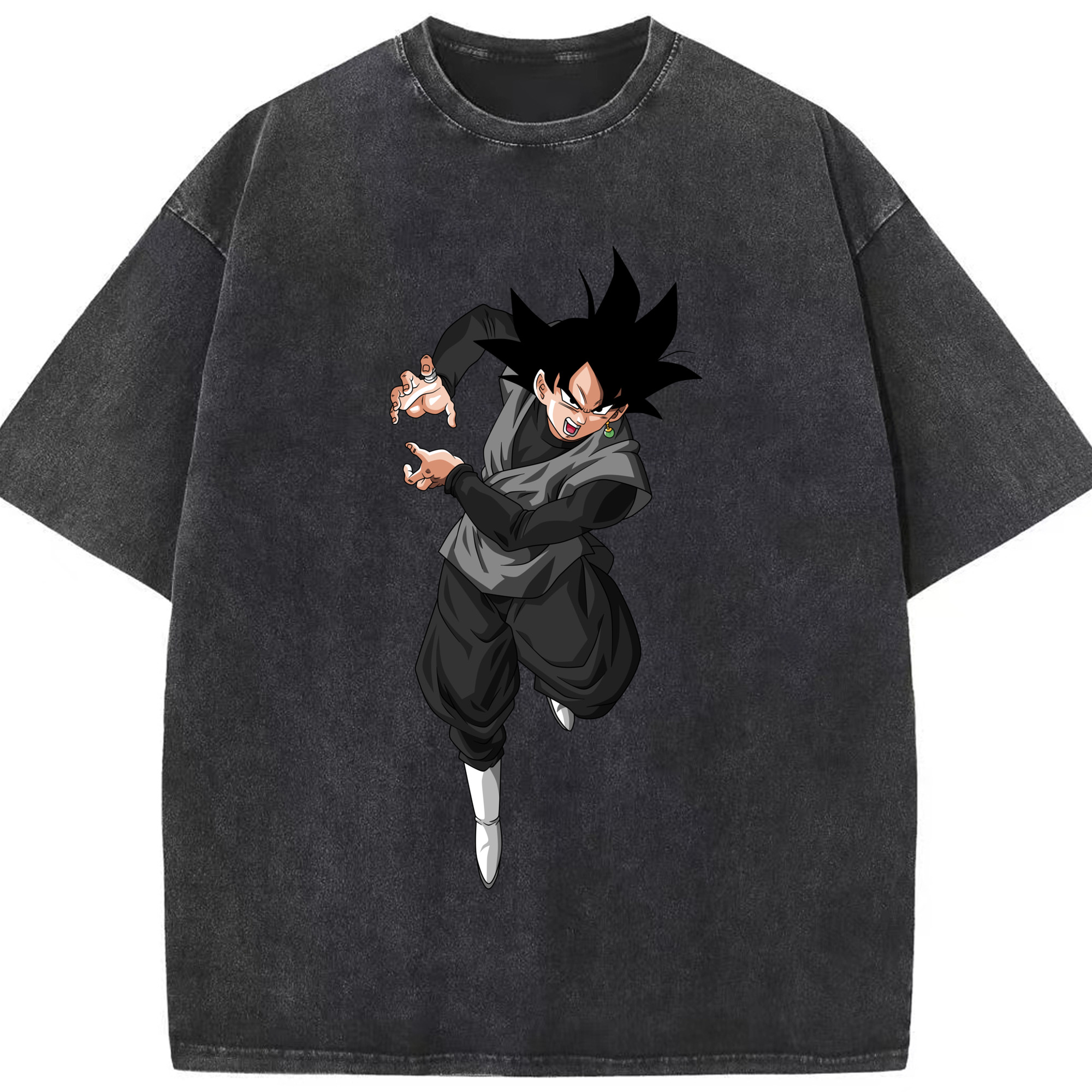 （画像用） ドラゴンボール ベジータ四世（Bejīta Yonsei）DRAGON BALL Vegeta IV 綿100% ヴィンテージ風 半袖Tシャツ（フロントプリント）