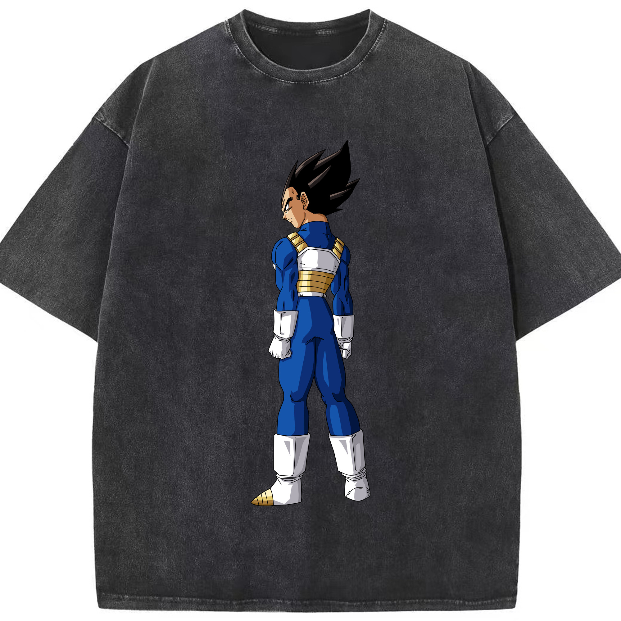 （画像用） ドラゴンボール ベジータ四世（Bejīta Yonsei）DRAGON BALL Vegeta IV 綿100% ヴィンテージ風 半袖Tシャツ（フロントプリント）