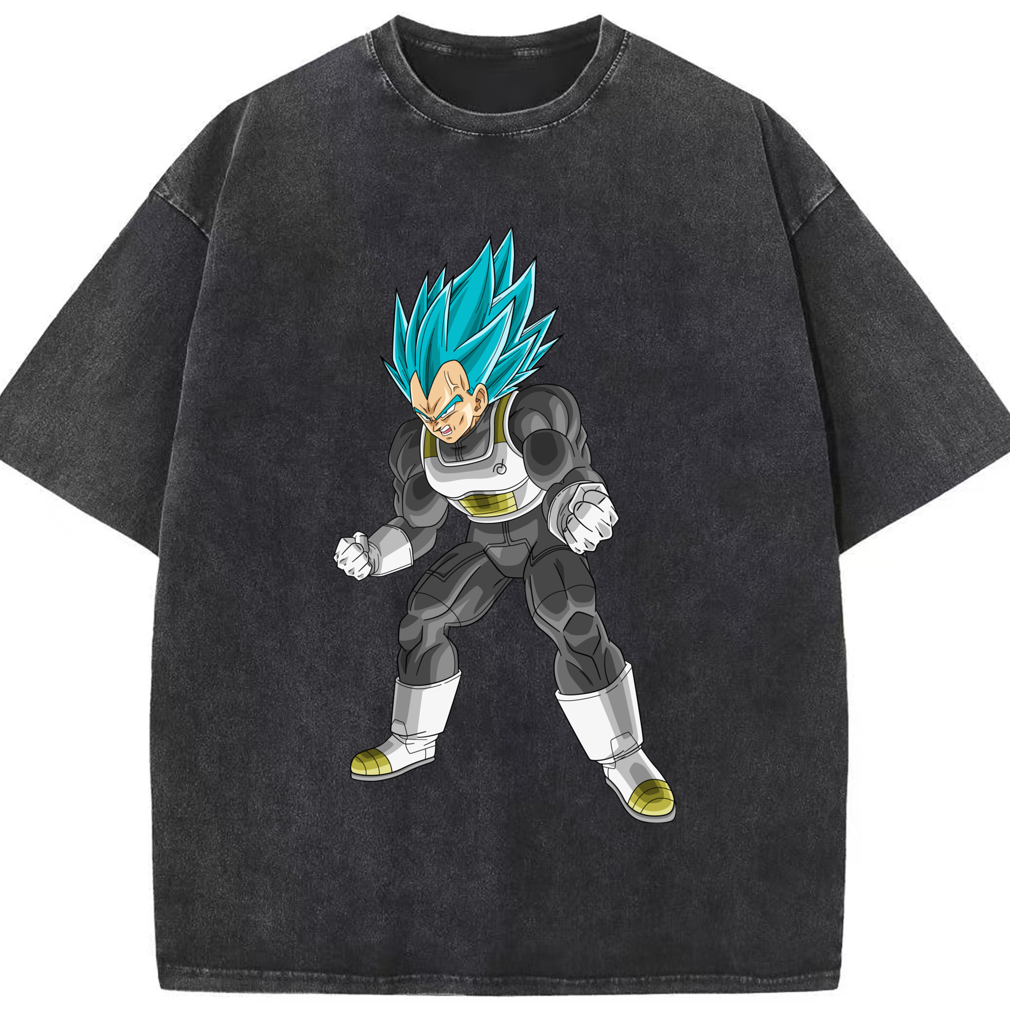 （画像用） ドラゴンボール ベジータ四世（Bejīta Yonsei）DRAGON BALL Vegeta IV 綿100% ヴィンテージ風 半袖Tシャツ（フロントプリント）