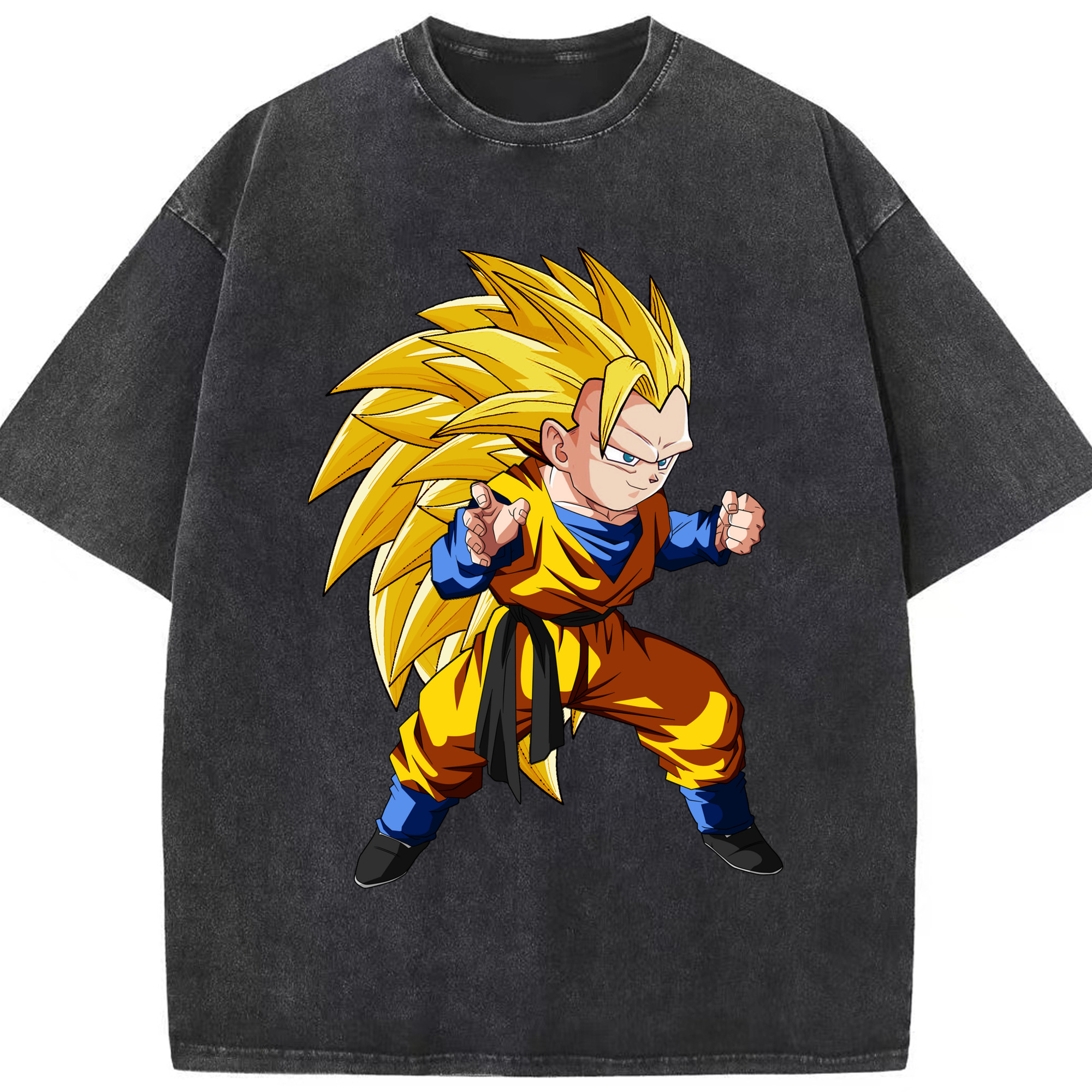 （画像用） ドラゴンボール ベジータ四世（Bejīta Yonsei）DRAGON BALL Vegeta IV 綿100% ヴィンテージ風 半袖Tシャツ（フロントプリント）