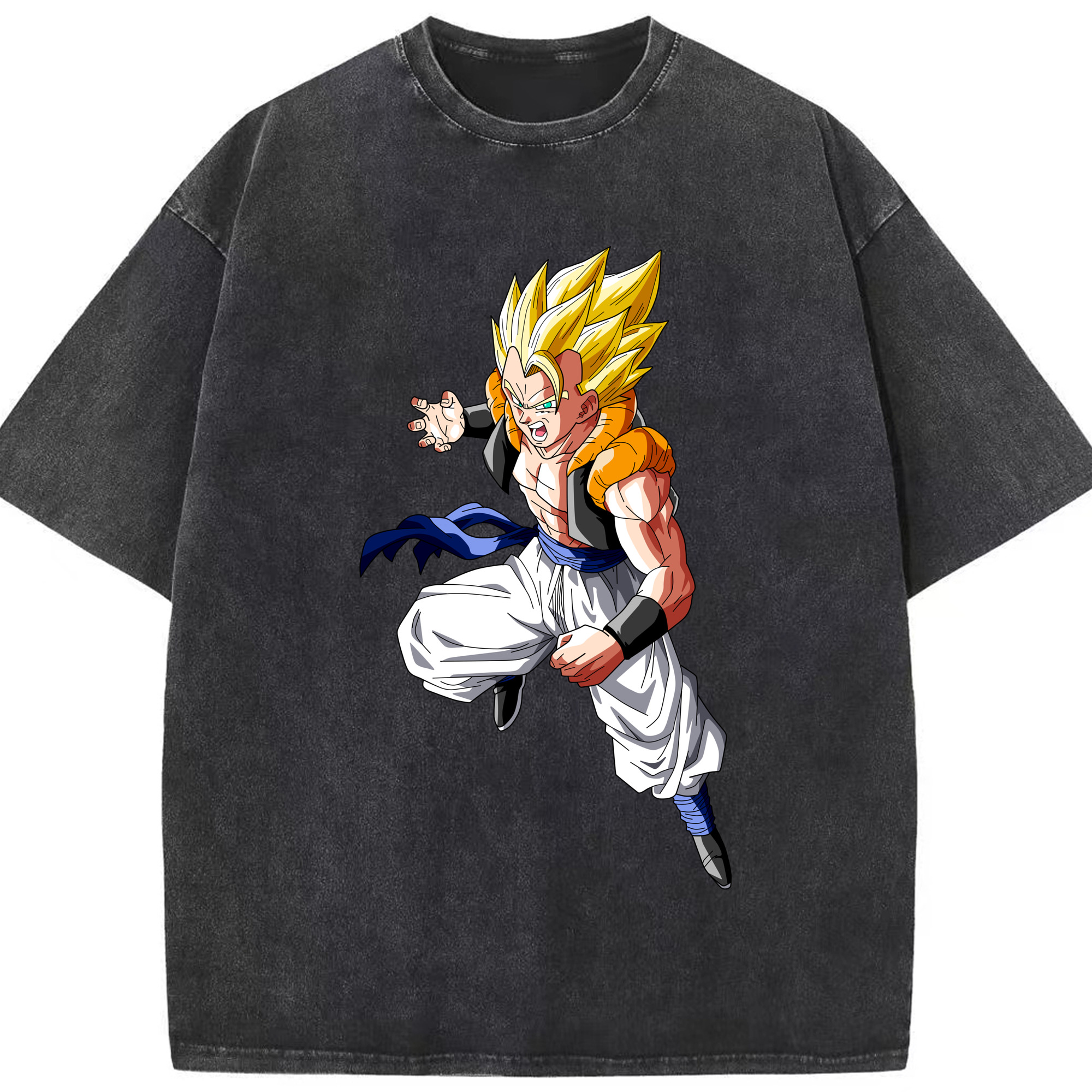 （画像用） ドラゴンボール ベジータ四世（Bejīta Yonsei）DRAGON BALL Vegeta IV 綿100% ヴィンテージ風 半袖Tシャツ（フロントプリント）