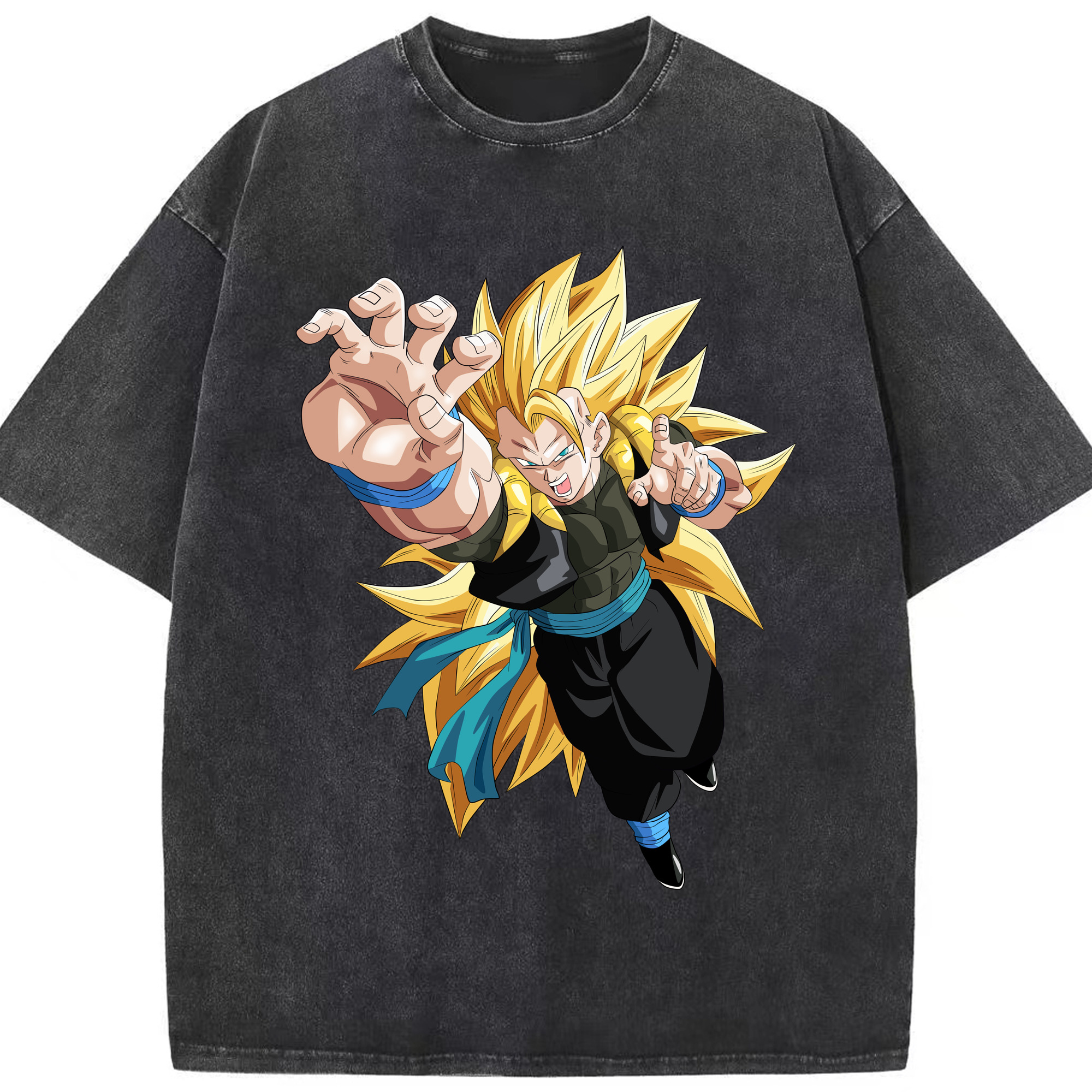 （画像用） ドラゴンボール ベジータ四世（Bejīta Yonsei）DRAGON BALL Vegeta IV 綿100% ヴィンテージ風 半袖Tシャツ（フロントプリント）