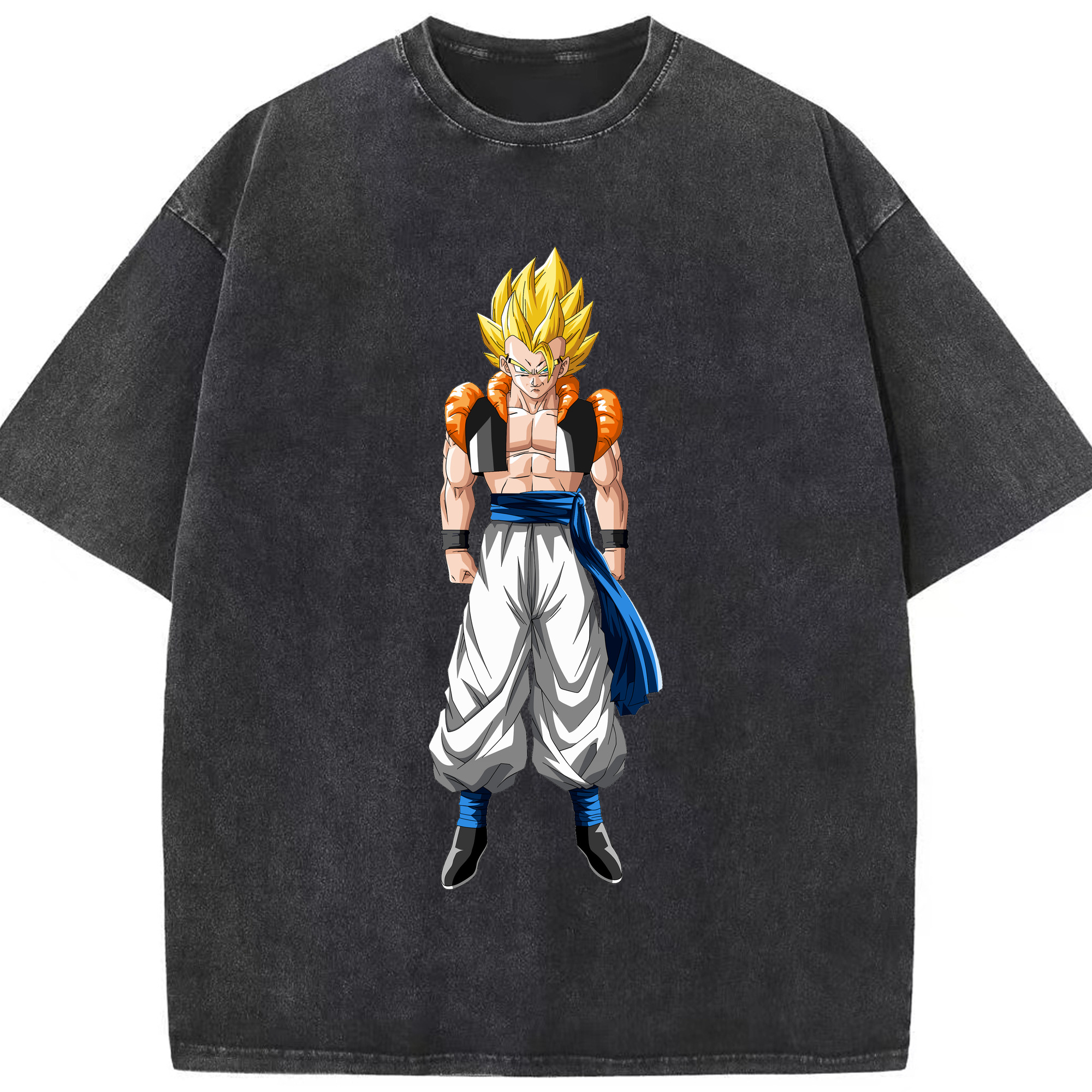 （画像用） ドラゴンボール ベジータ四世（Bejīta Yonsei）DRAGON BALL Vegeta IV 綿100% ヴィンテージ風 半袖Tシャツ（フロントプリント）