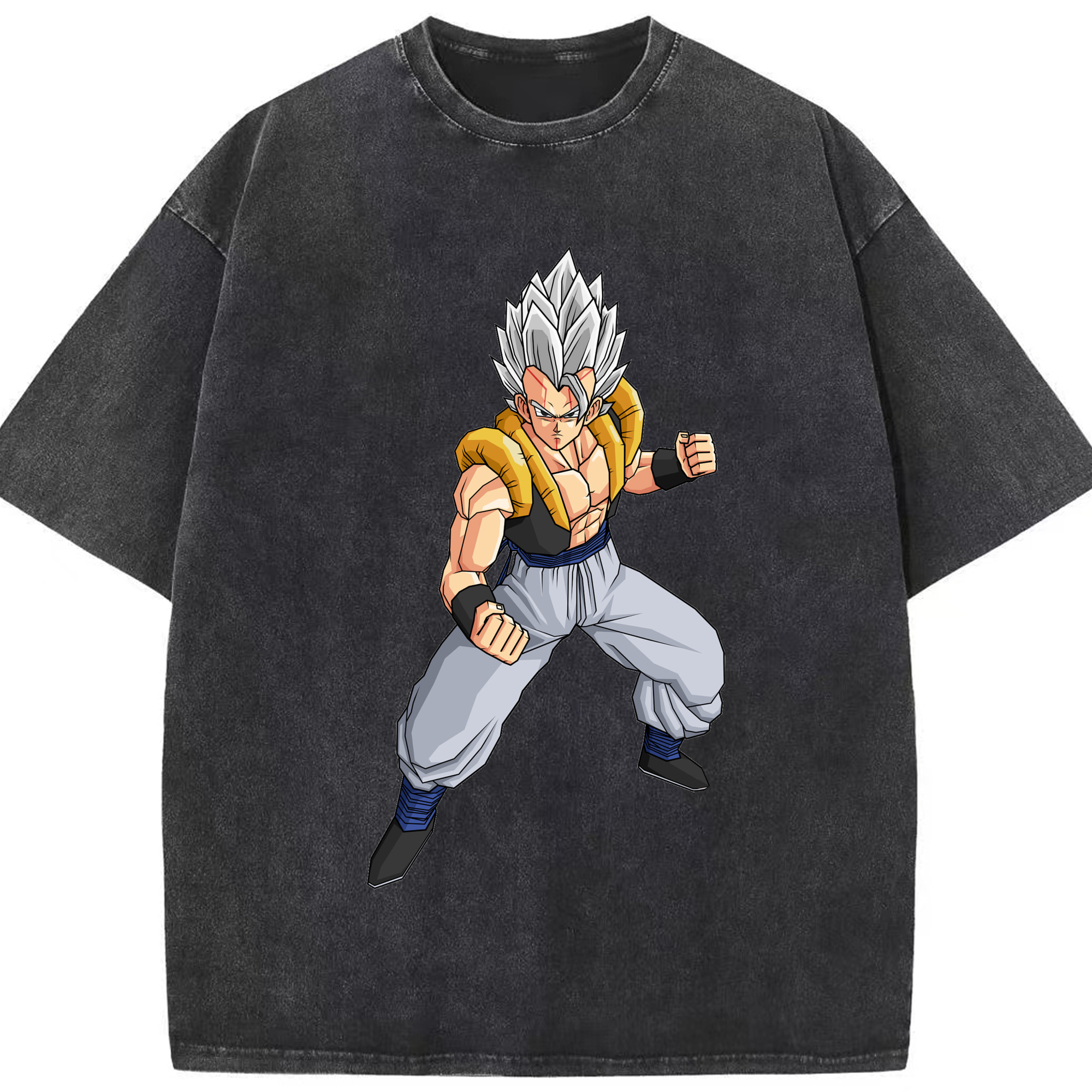 （画像用） ドラゴンボール ベジータ四世（Bejīta Yonsei）DRAGON BALL Vegeta IV 綿100% ヴィンテージ風 半袖Tシャツ（フロントプリント）