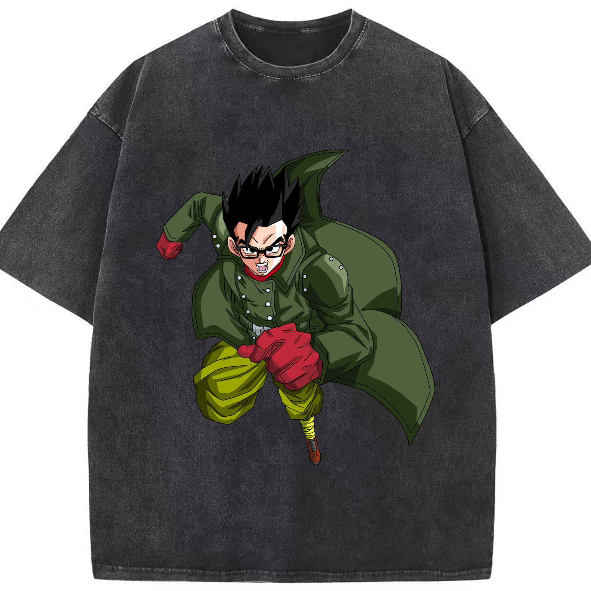 （画像用） ドラゴンボール 孫 悟飯（そんごはん）DRAGON BALL Son Gohan 綿100% ヴィンテージ風 半袖Tシャツ（フロントプリント）