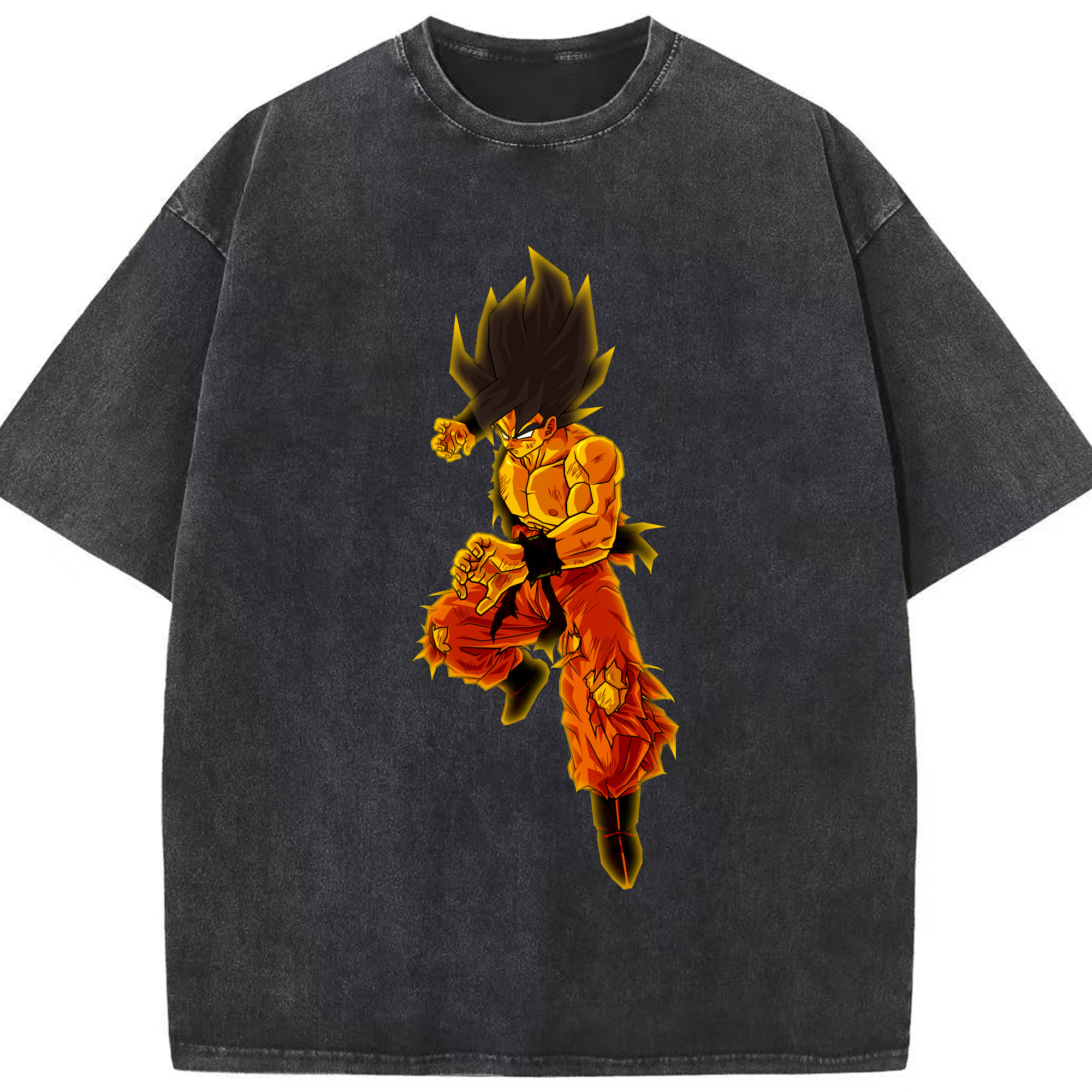 （画像用） ドラゴンボール 孫 悟飯（そんごはん）DRAGON BALL Son Gohan 綿100% ヴィンテージ風 半袖Tシャツ（フロントプリント）