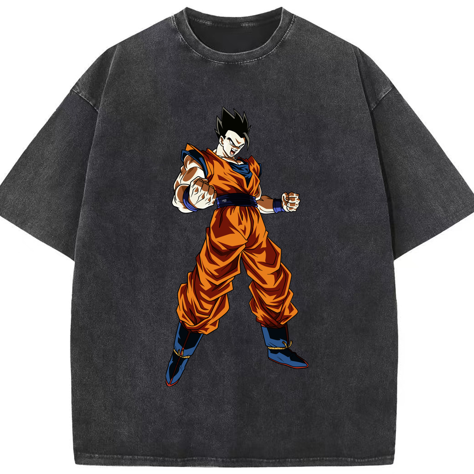 （画像用） ドラゴンボール 孫 悟飯（そんごはん）DRAGON BALL Son Gohan 綿100% ヴィンテージ風 半袖Tシャツ（フロントプリント）