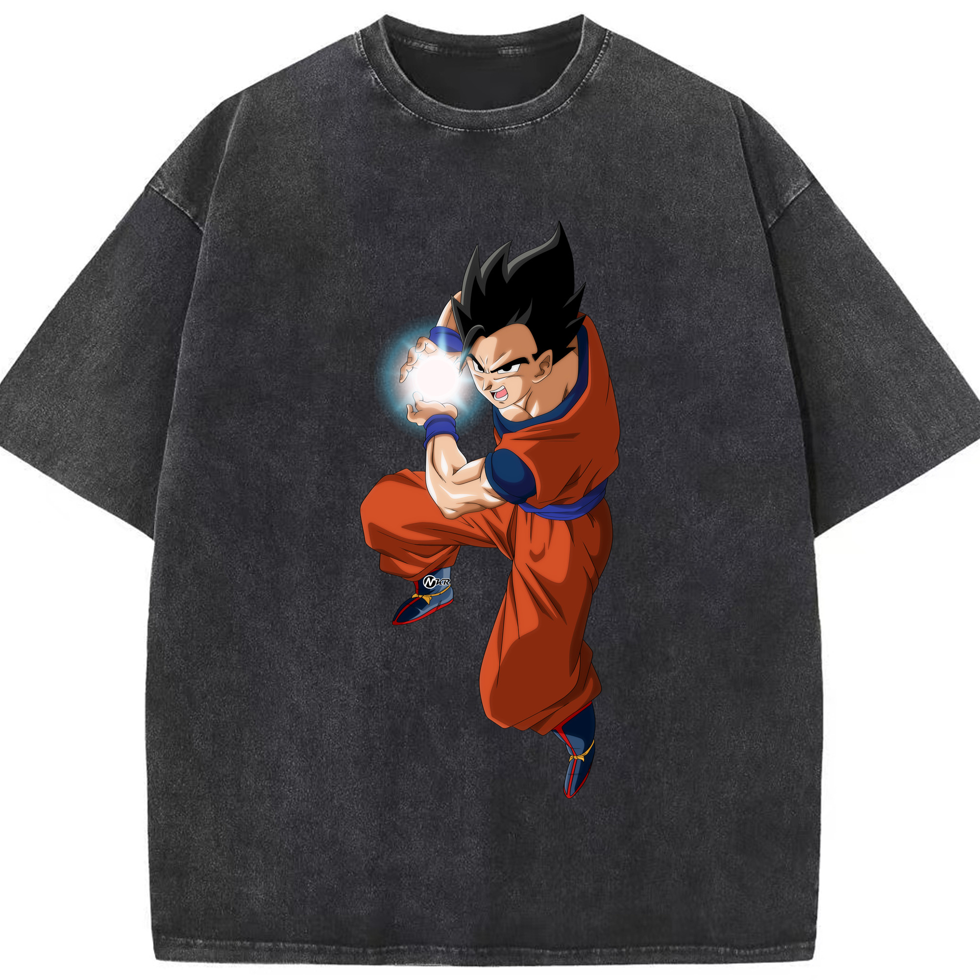 （画像用） ドラゴンボール 孫 悟飯（そんごはん）DRAGON BALL Son Gohan 綿100% ヴィンテージ風 半袖Tシャツ（フロントプリント）