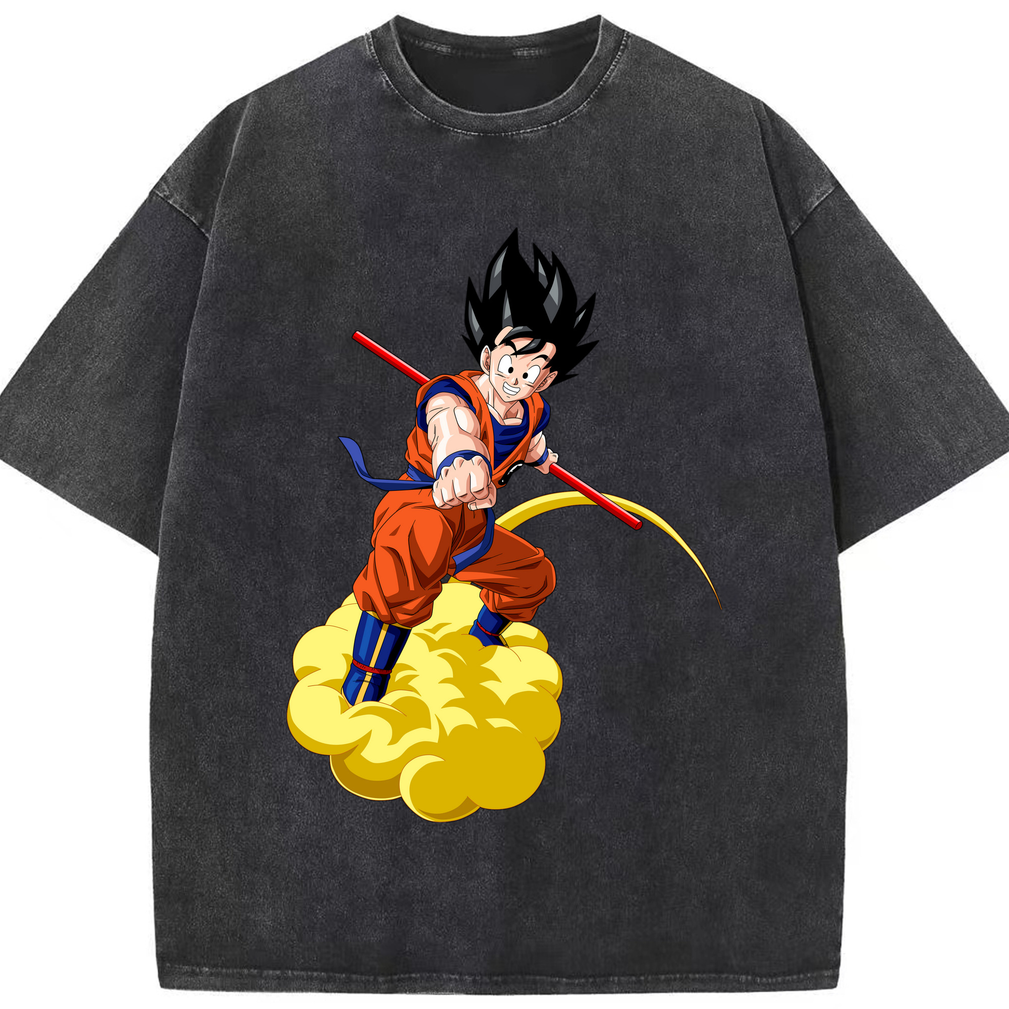 （画像用） ドラゴンボール 孫 悟飯（そんごはん）DRAGON BALL Son Gohan 綿100% ヴィンテージ風 半袖Tシャツ（フロントプリント）