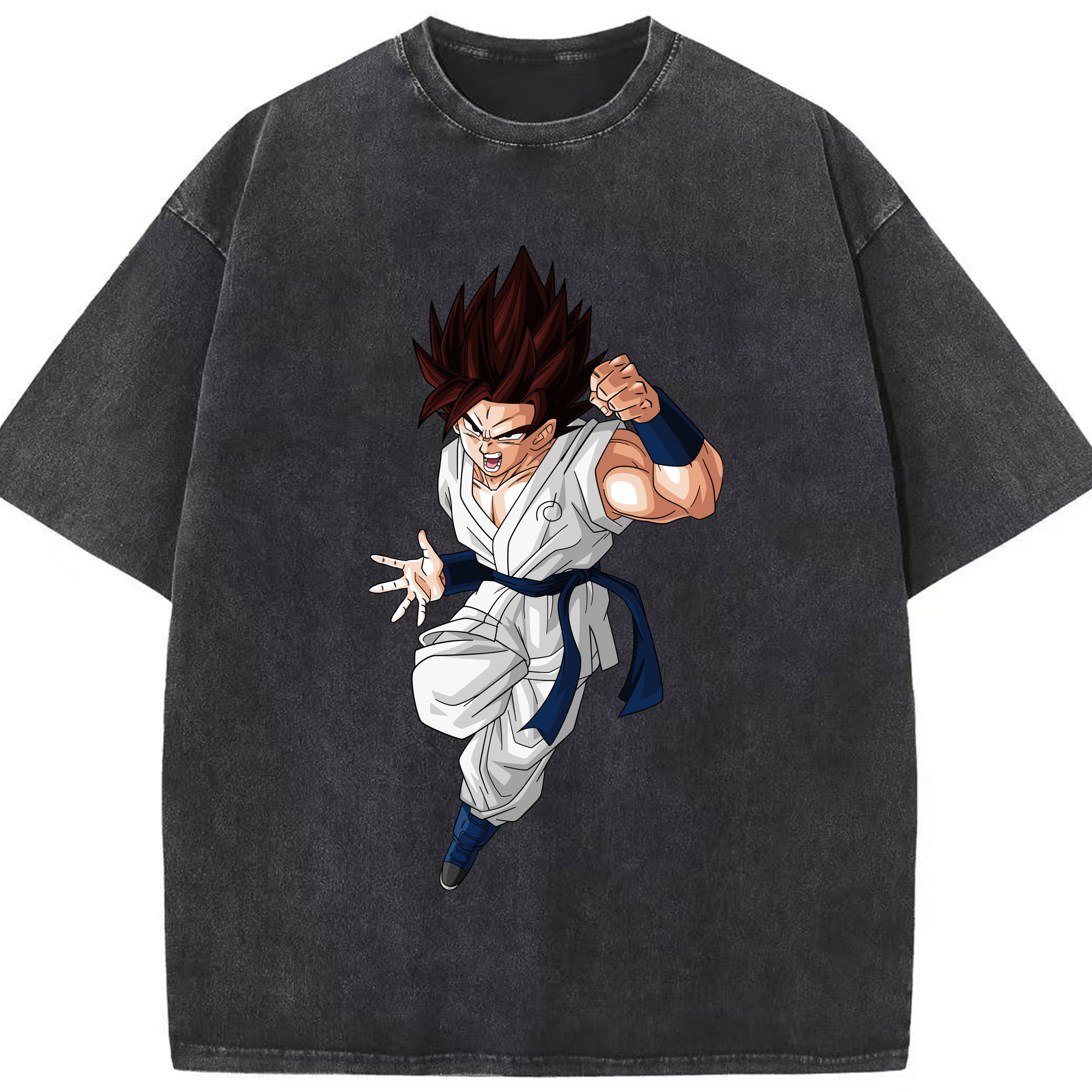（画像用） ドラゴンボール 孫 悟飯（そんごはん）DRAGON BALL Son Gohan 綿100% ヴィンテージ風 半袖Tシャツ（フロントプリント）