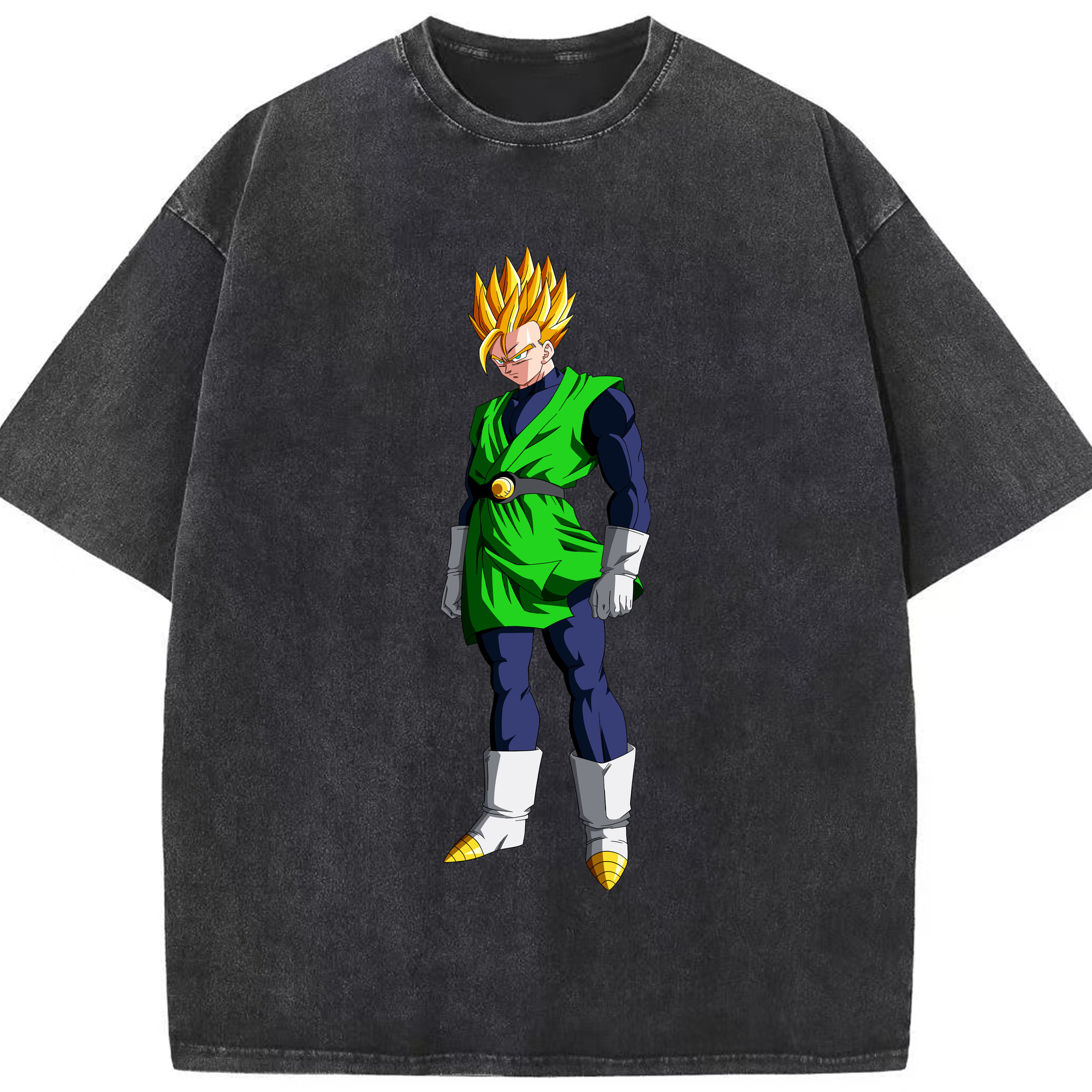 （画像用） ドラゴンボール 孫 悟飯（そんごはん）DRAGON BALL Son Gohan 綿100% ヴィンテージ風 半袖Tシャツ（フロントプリント）