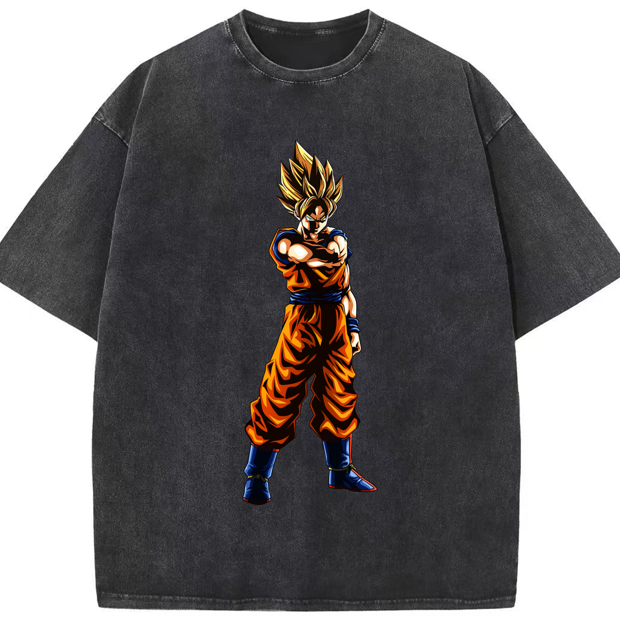 （画像用） ドラゴンボール 孫 悟飯（そんごはん）DRAGON BALL Son Gohan 綿100% ヴィンテージ風 半袖Tシャツ（フロントプリント）