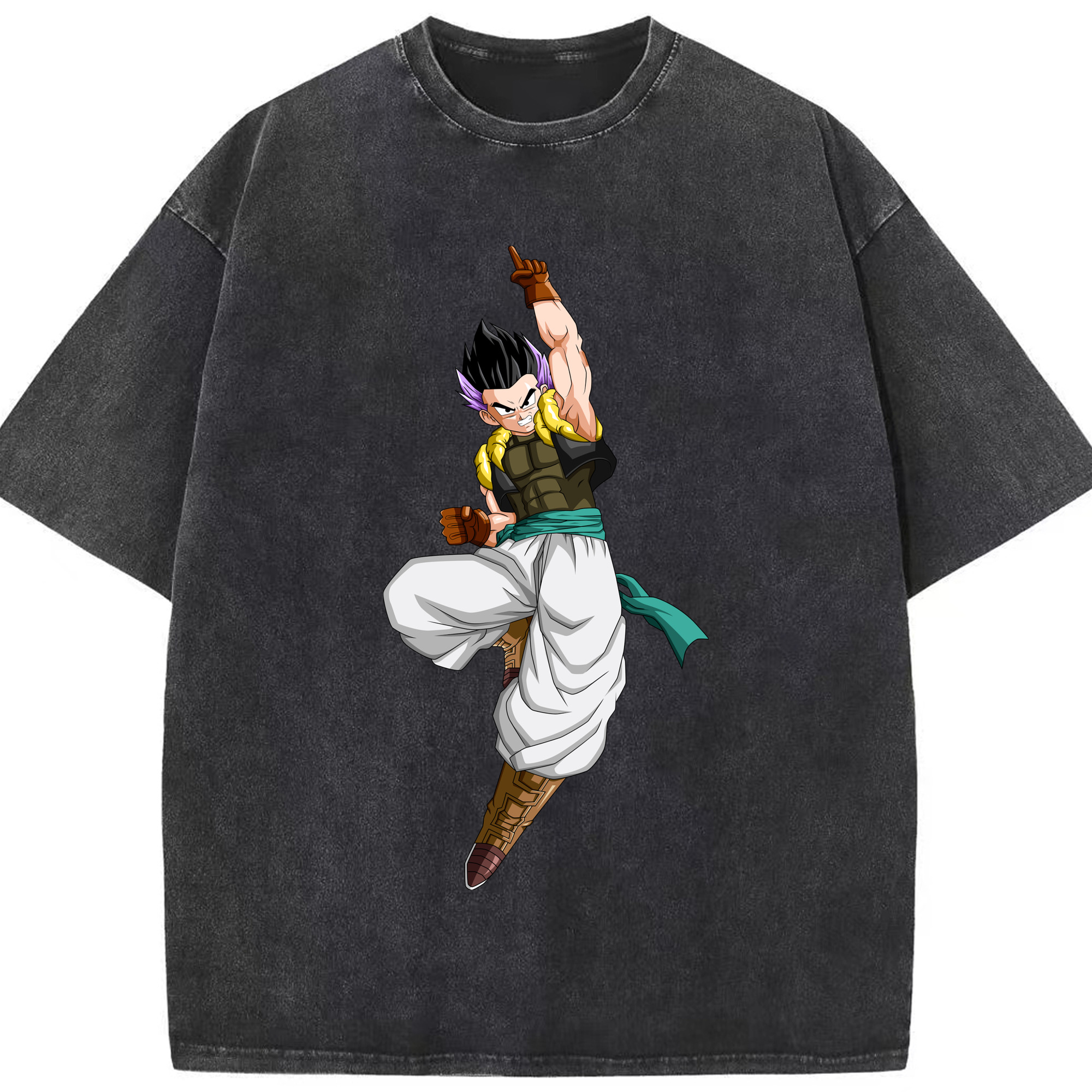 （画像用） ドラゴンボール 孫 悟飯（そんごはん）DRAGON BALL Son Gohan 綿100% ヴィンテージ風 半袖Tシャツ（フロントプリント）