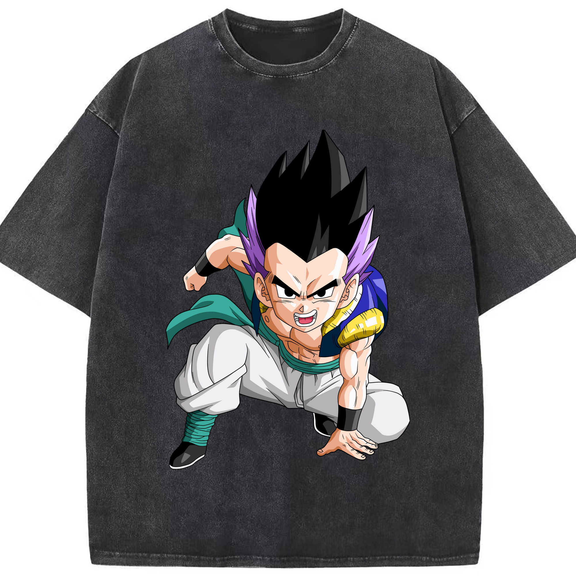（画像用） ドラゴンボール 孫 悟飯（そんごはん）DRAGON BALL Son Gohan 綿100% ヴィンテージ風 半袖Tシャツ（フロントプリント）