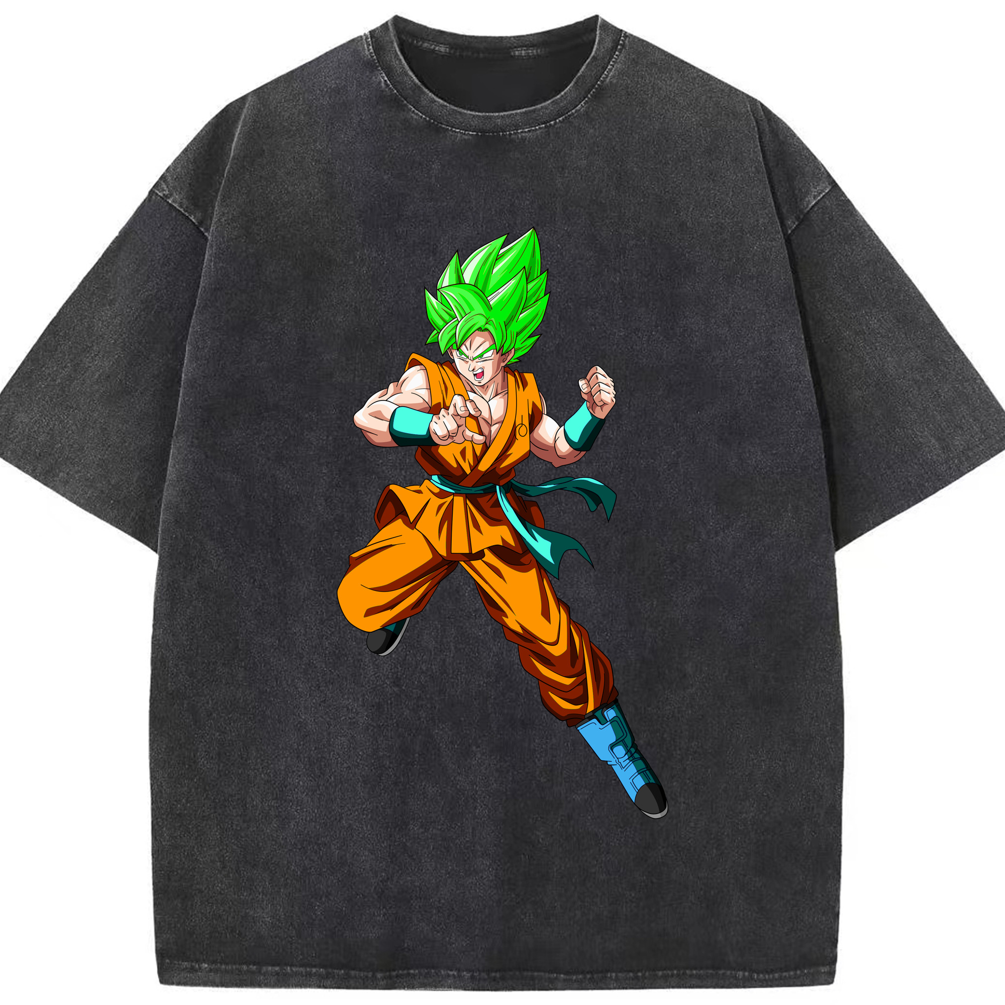 （画像用） ドラゴンボール 孫 悟飯（そんごはん）DRAGON BALL Son Gohan 綿100% ヴィンテージ風 半袖Tシャツ（フロントプリント）