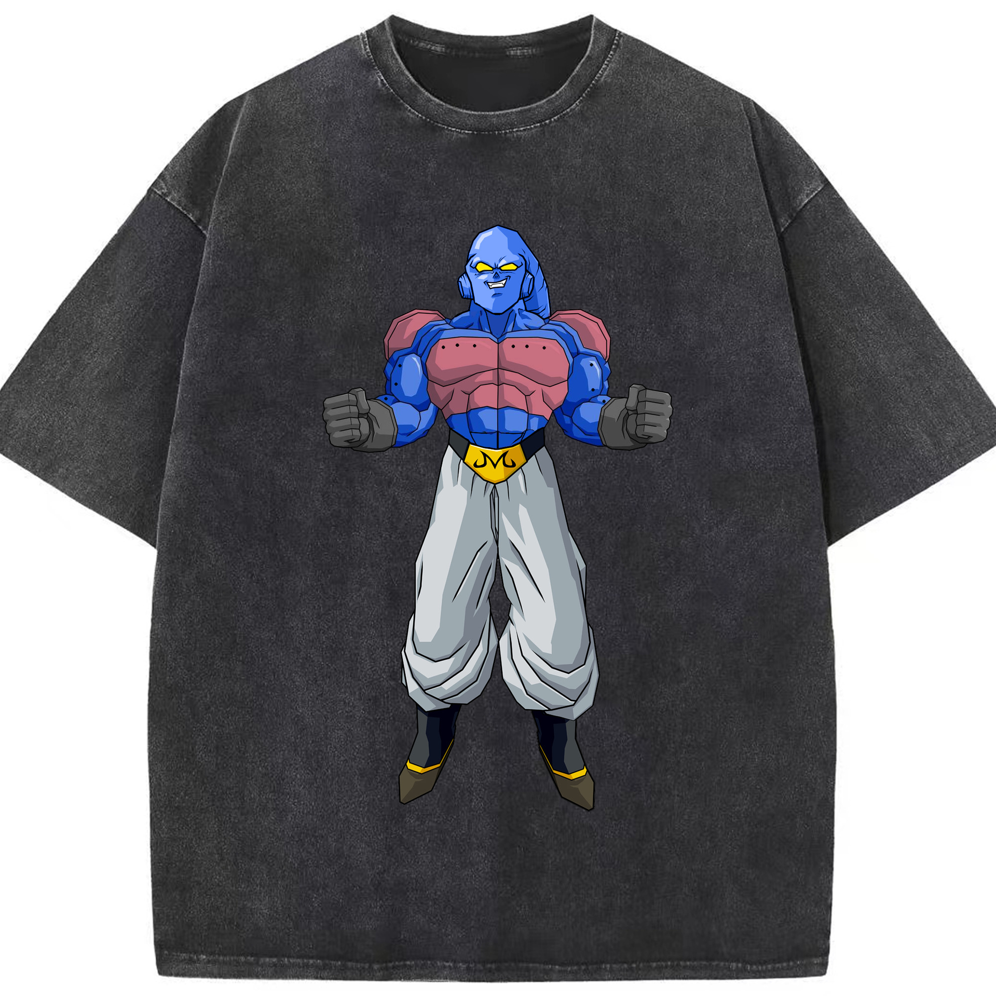 （画像用） ドラゴンボール 魔人ブウ DRAGON BALL Majin Buu 綿100% ヴィンテージ風 半袖Tシャツ（フロントプリント）